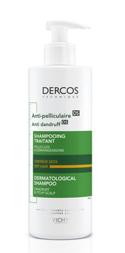 Vichy Dercos Szampon przeciwłupieżowy do włosów suchych 390 ml