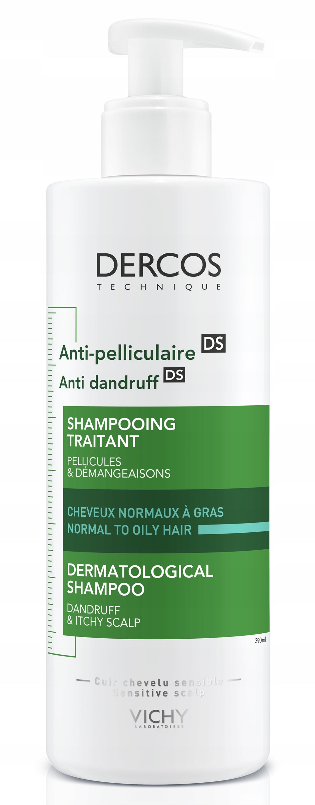 Vichy Dercos Szampon Przeciwłupieżowy do Włosów Przetłuszczających 390 ml