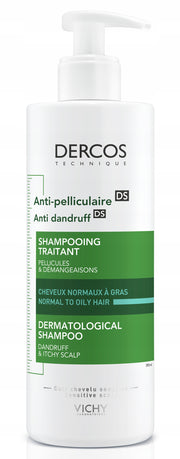 Vichy Dercos Szampon Przeciwłupieżowy do Włosów Przetłuszczających 390 ml