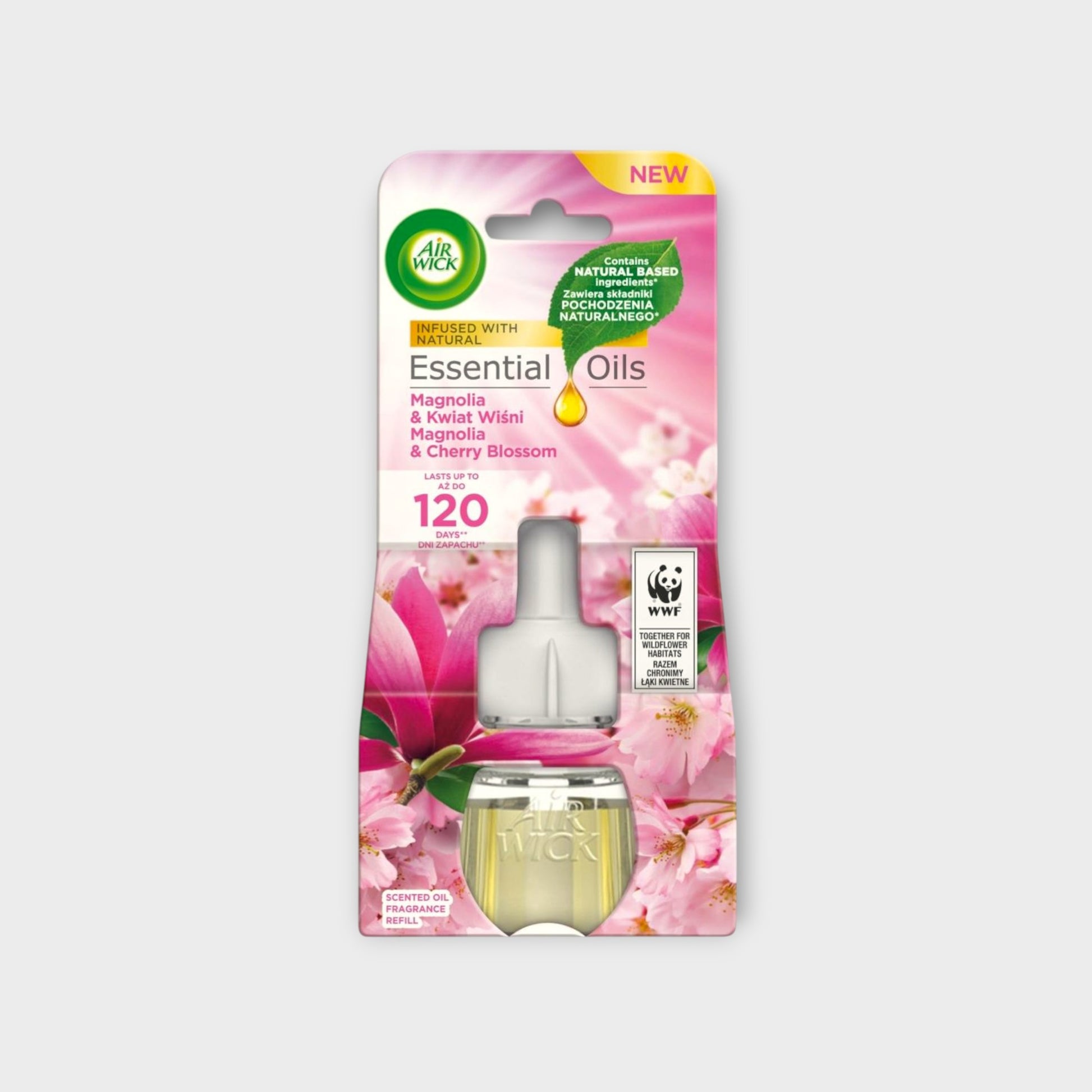 Wkład Air Wick Essential Oils do elektrycznego odświeżacza, zapewnia przyjemny zapach w domu
