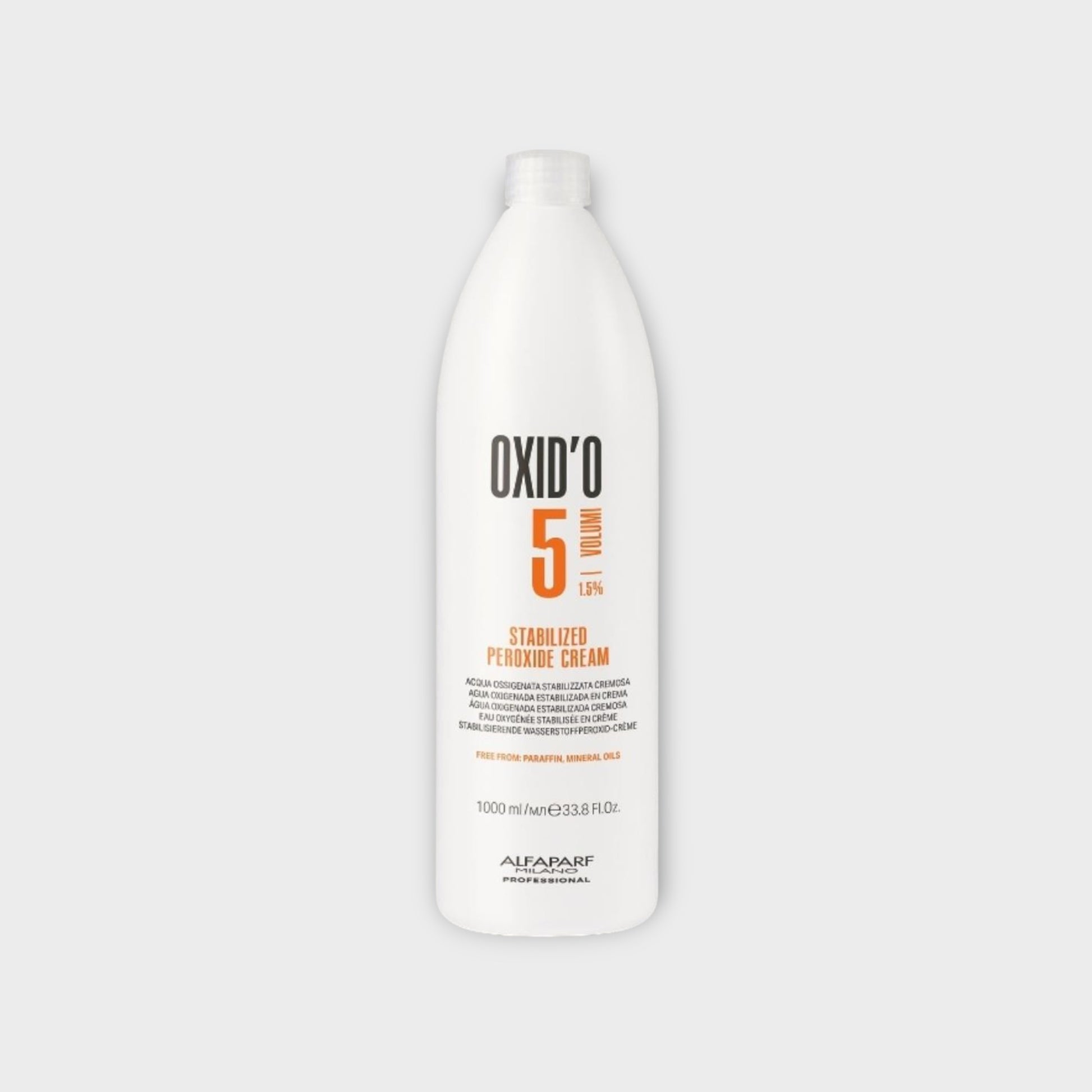 Alfaparf Evolution Oxid’O 5 Vol, 1000 ml - kremowa emulsja oxydant, 1,5% do farb