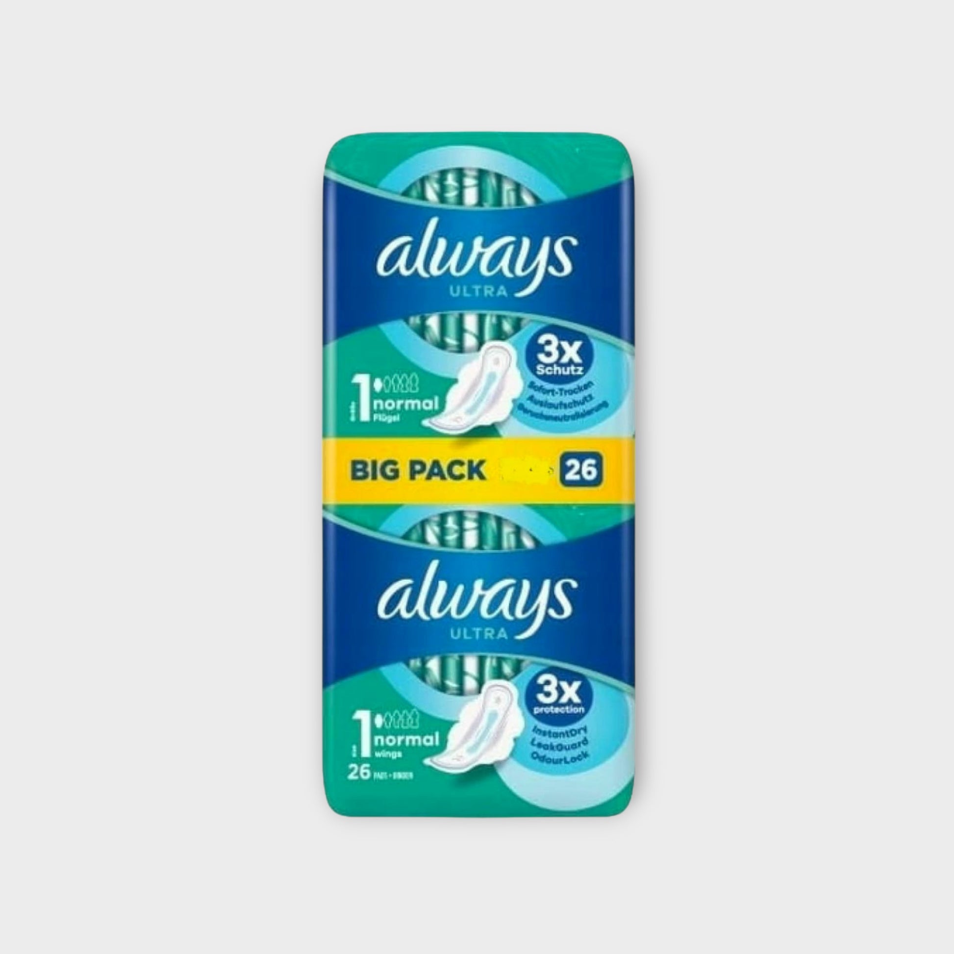 Always Ultra Day 26Pcs Normal, Wygodne I Chłonne Podpaski Dziennie