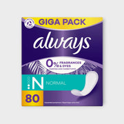 Wkładki Always Dailies 80 sztuk Normal - codzienna higiena