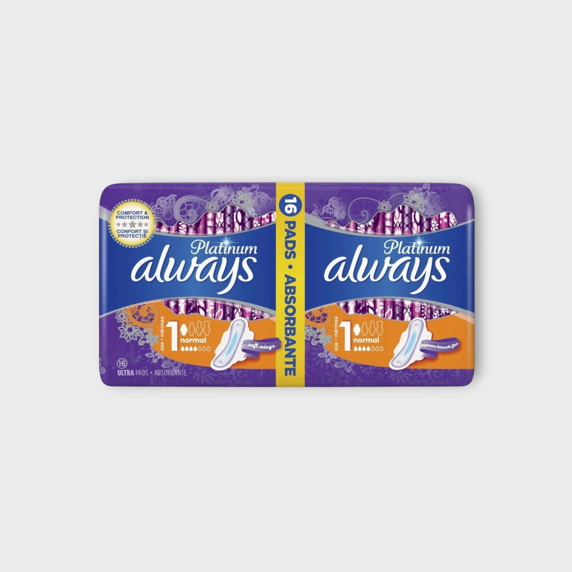 Always Pads Ultra 16 Platinum Normal - podpaski o wysokiej chłonności