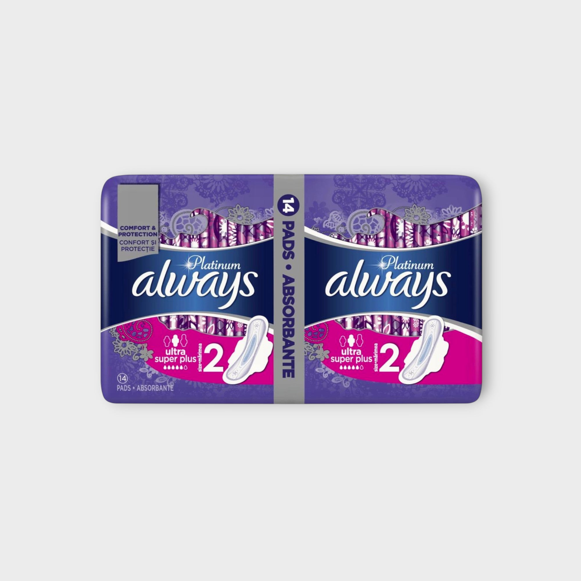 Always Ultra Platinum Long 14 sztuk, podpaski higieniczne, komfort i długotrwała ochrona