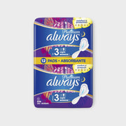 Always Pads Ultra 12 Platinum Night - Podpaski na noc, ultra cienkie