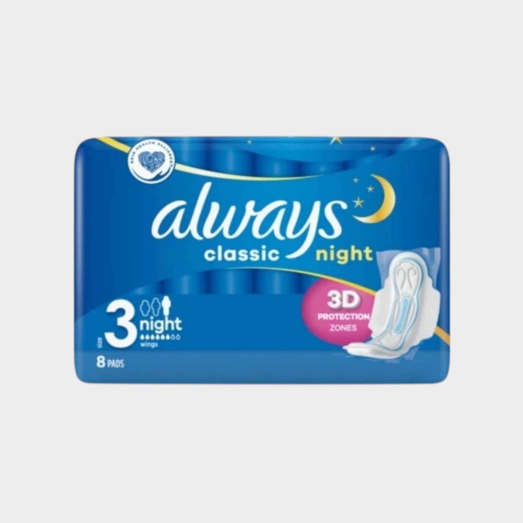 Podpaski Always Classic Night ze skrzydełkami 8 szt