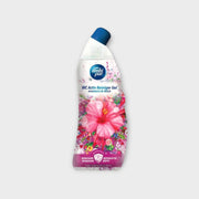 Ambi Pur Gel WC Pink Hibiscus & Rose 750 ml, eliminujący nieprzyjemne zapachy, wypełniający łazienkę kwiatowym zapachem.