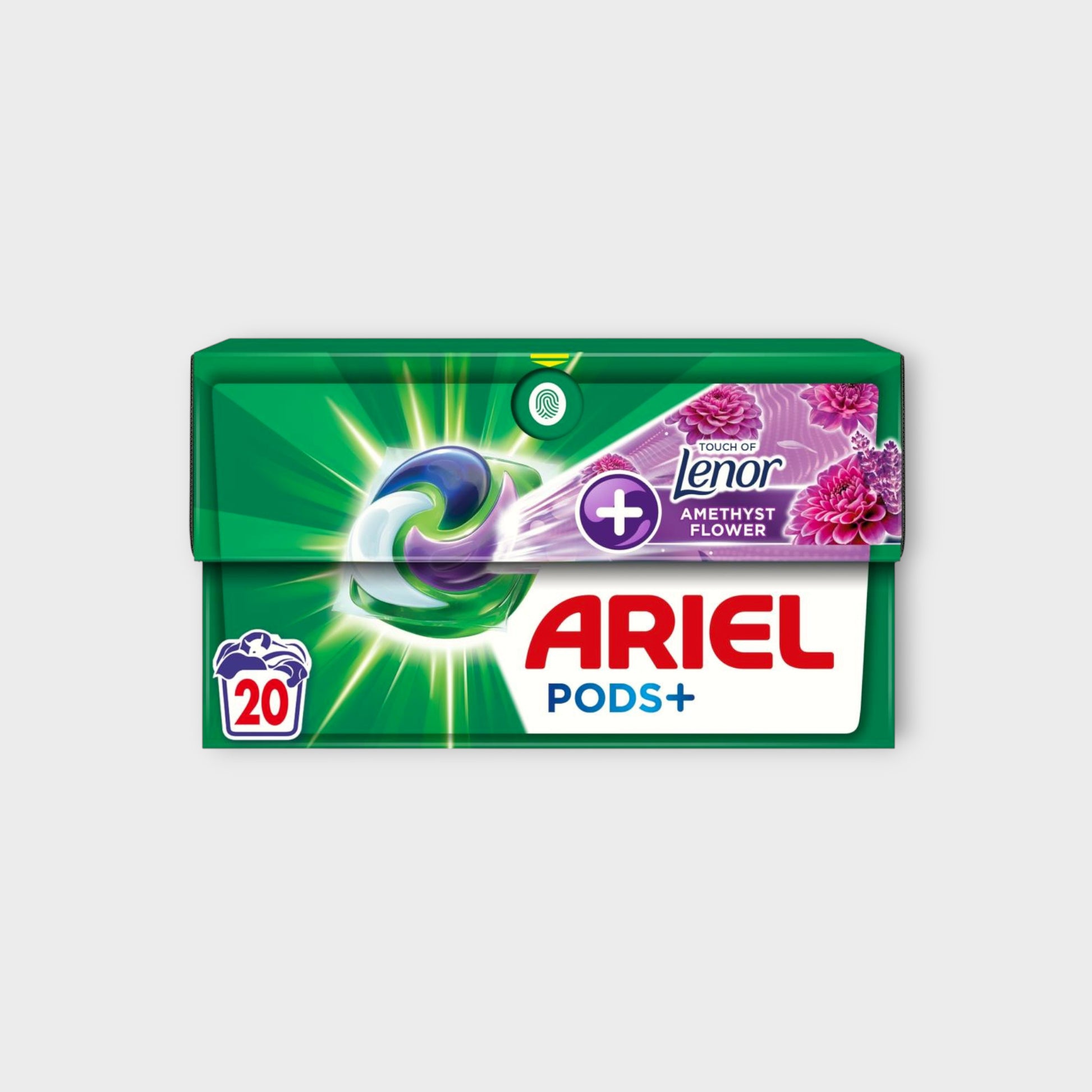 Ariel All-In-1 PODS Plus Amethyst Flower Box 20 Sztuk - Kapsułki Do Prania Tkanin