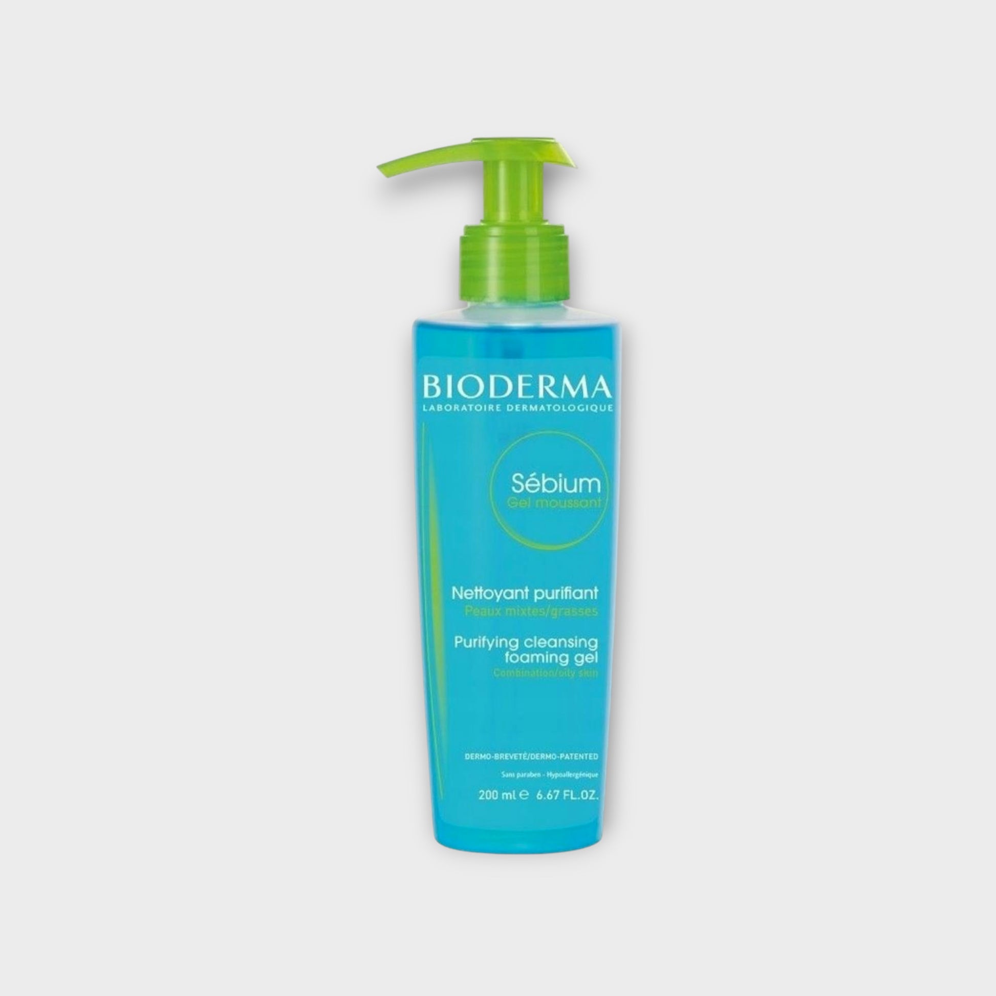 Bioderma Sebium, antybakteryjny żel do mycia twarzy, 200 ml