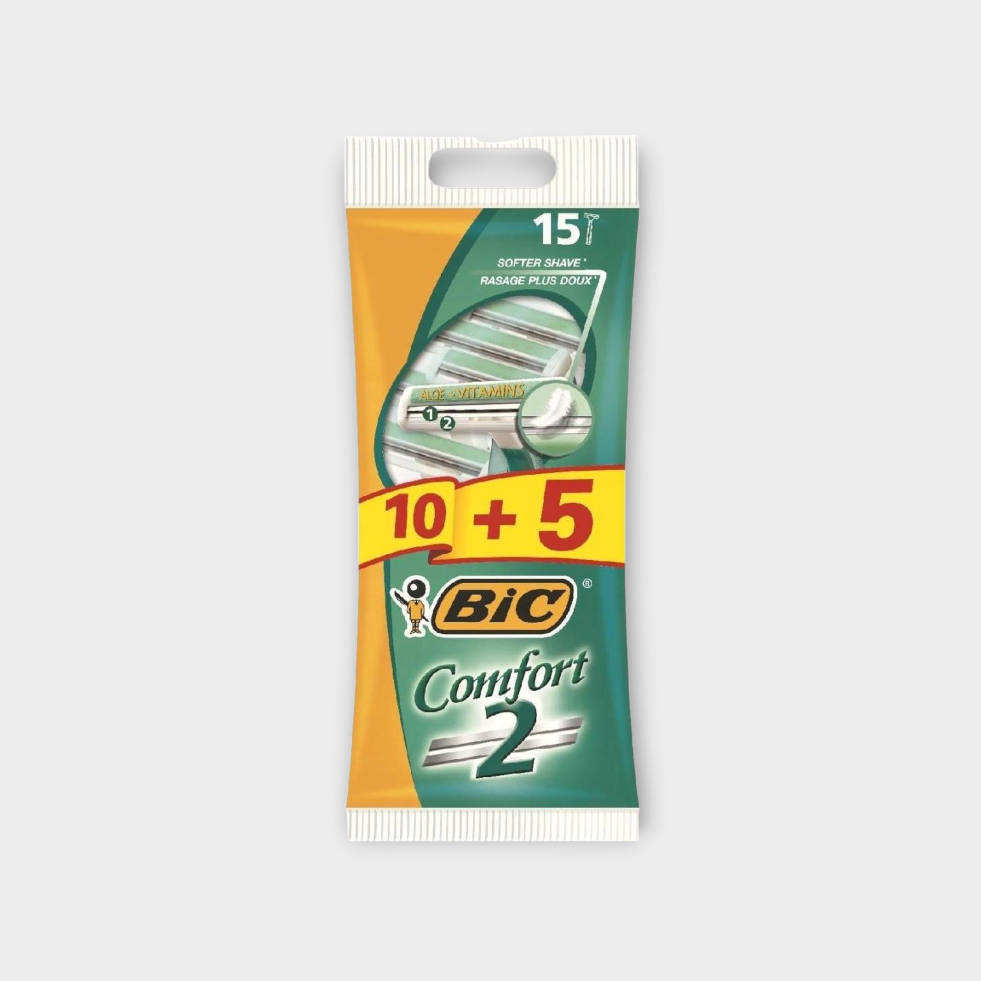 maszynka BIC Comfort 15 szt. - jednorazowa, gładkie golenie