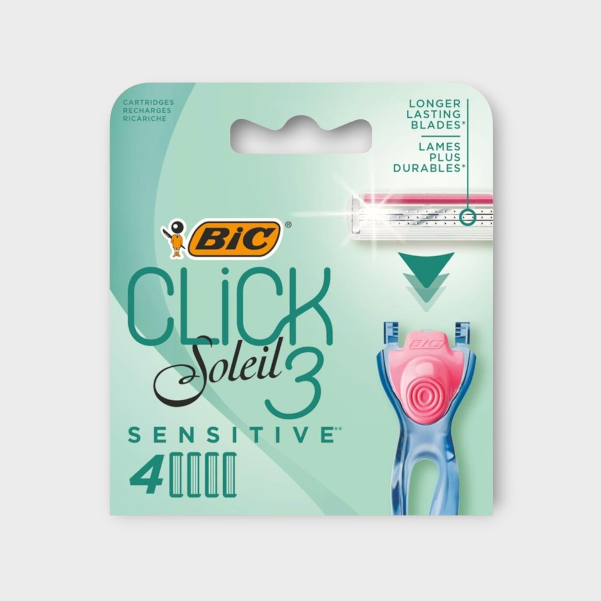 Bic Click 3 Soleil Sensitive, maszynki do golenia 4 sztuki