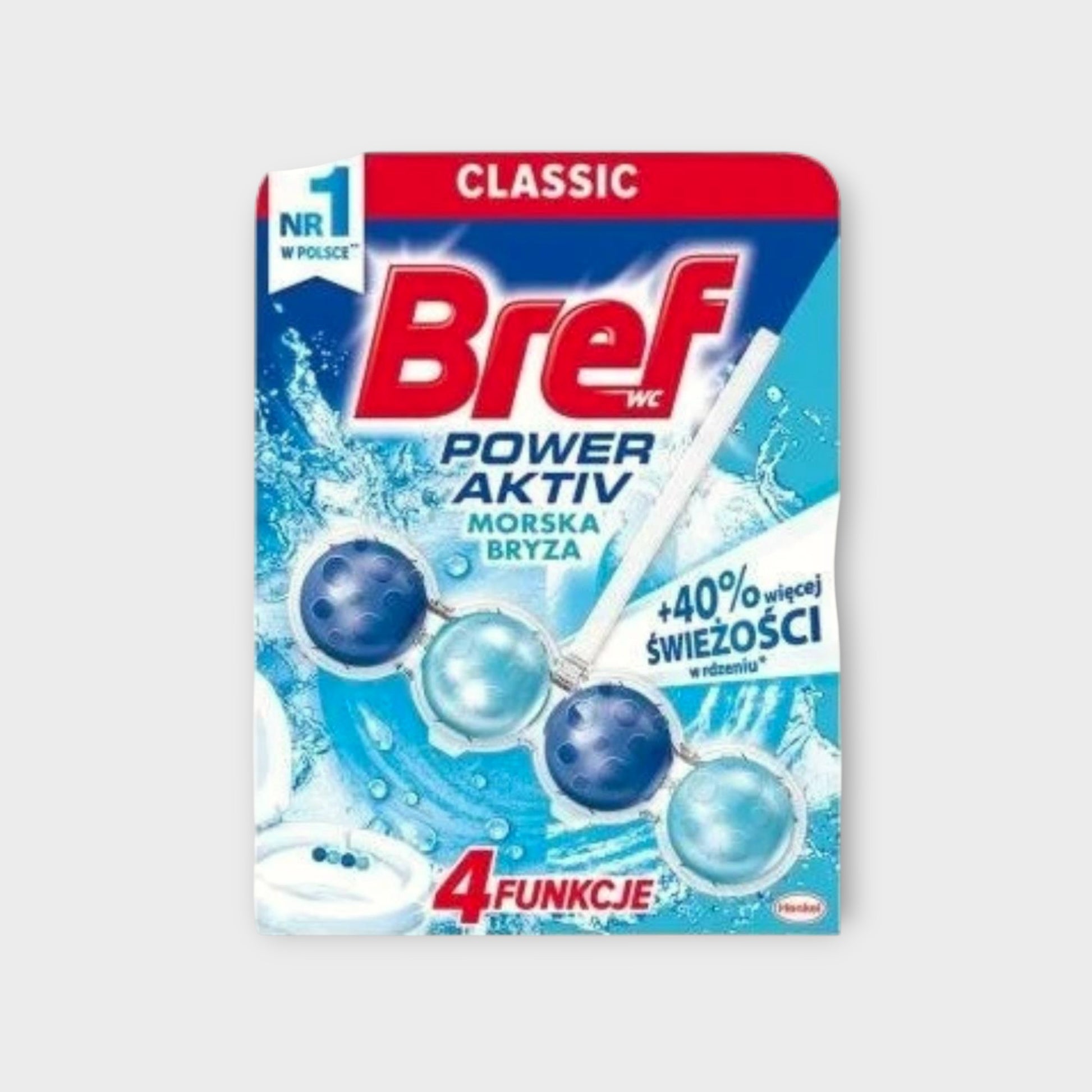 kulki do WC Bref Power Activ Ocean 50g - zapach oceanu, higiena w toalecie