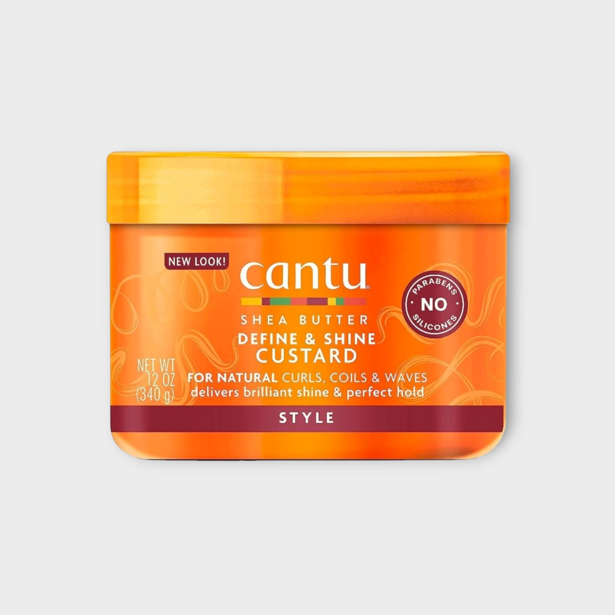 Krem Cantu Define & Shine Custard do stylizacji włosów kręconych, zapewnia sprężystość i definicję loków