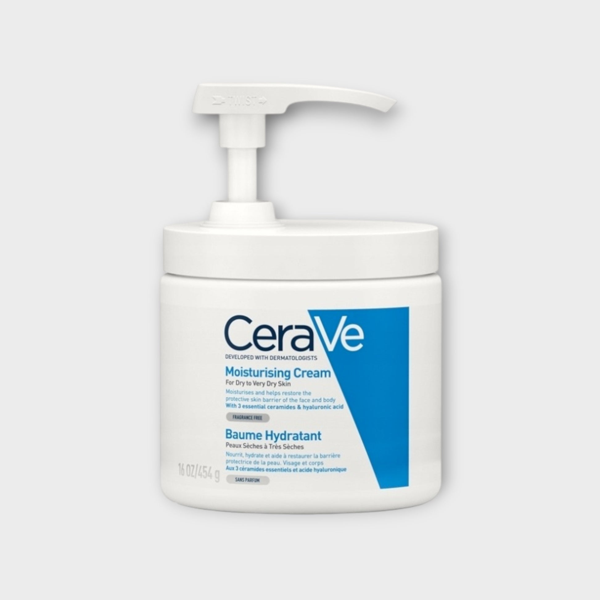 Krem intensywnie nawilżający do ciała CeraVe Moisturising Cream 454 g z pompką