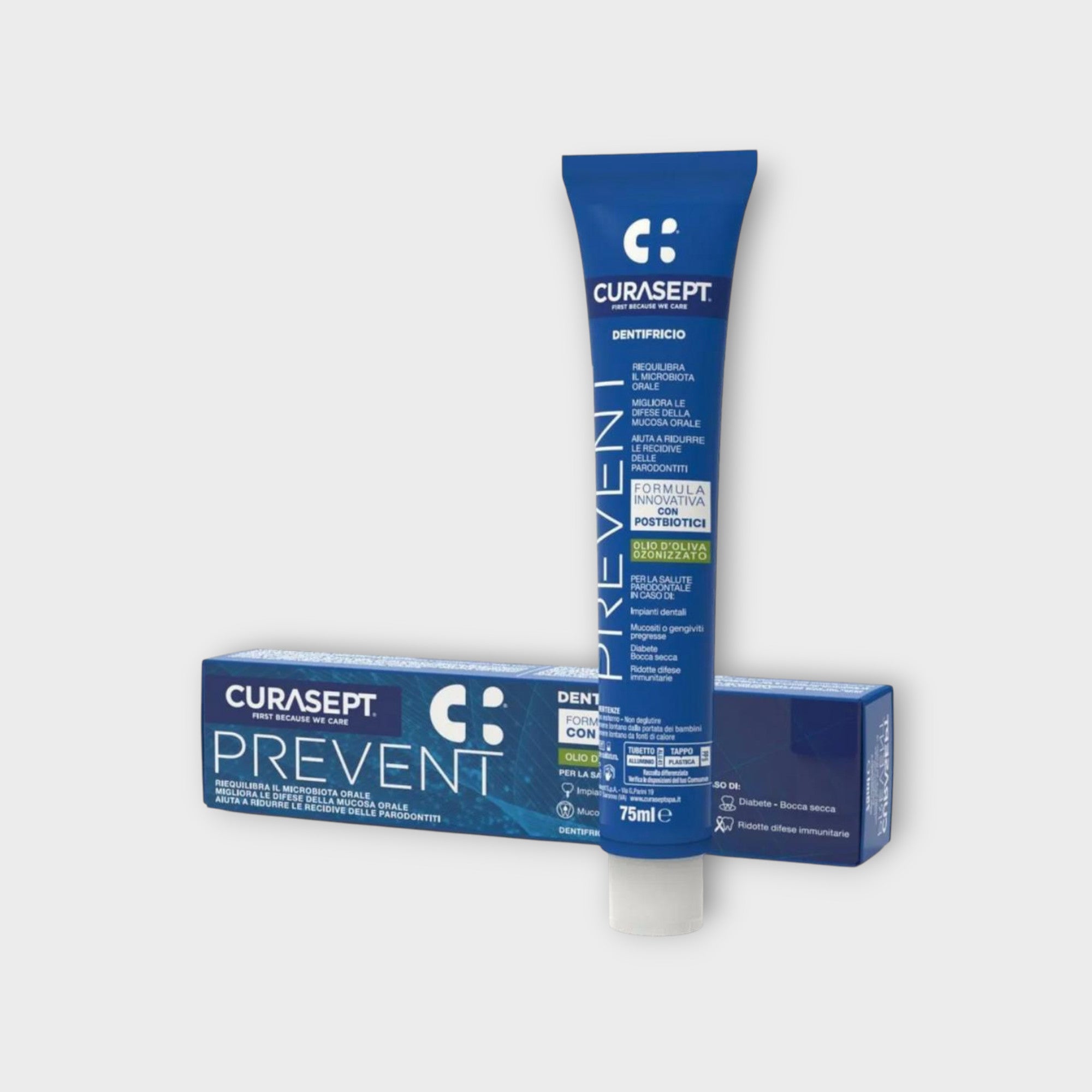 Curasept Prevent Dentifricio Toothpaste 75 ml - pasta do zębów, skuteczna w walce z próchnicą