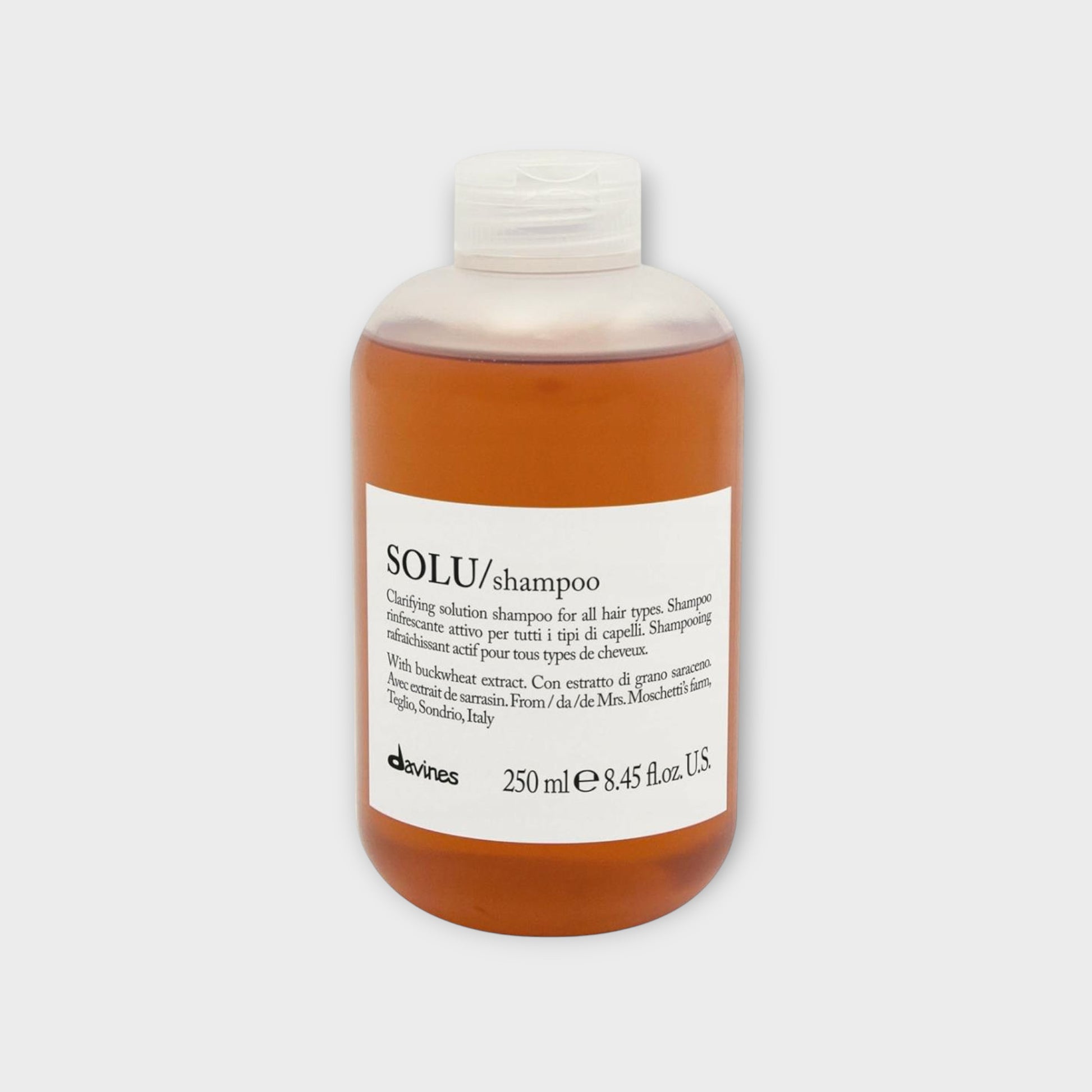 Davines Solu Szampon Do Włosów Głęboko Oczyszczający 250 ml - Do Usuwania Zanieczyszczeń