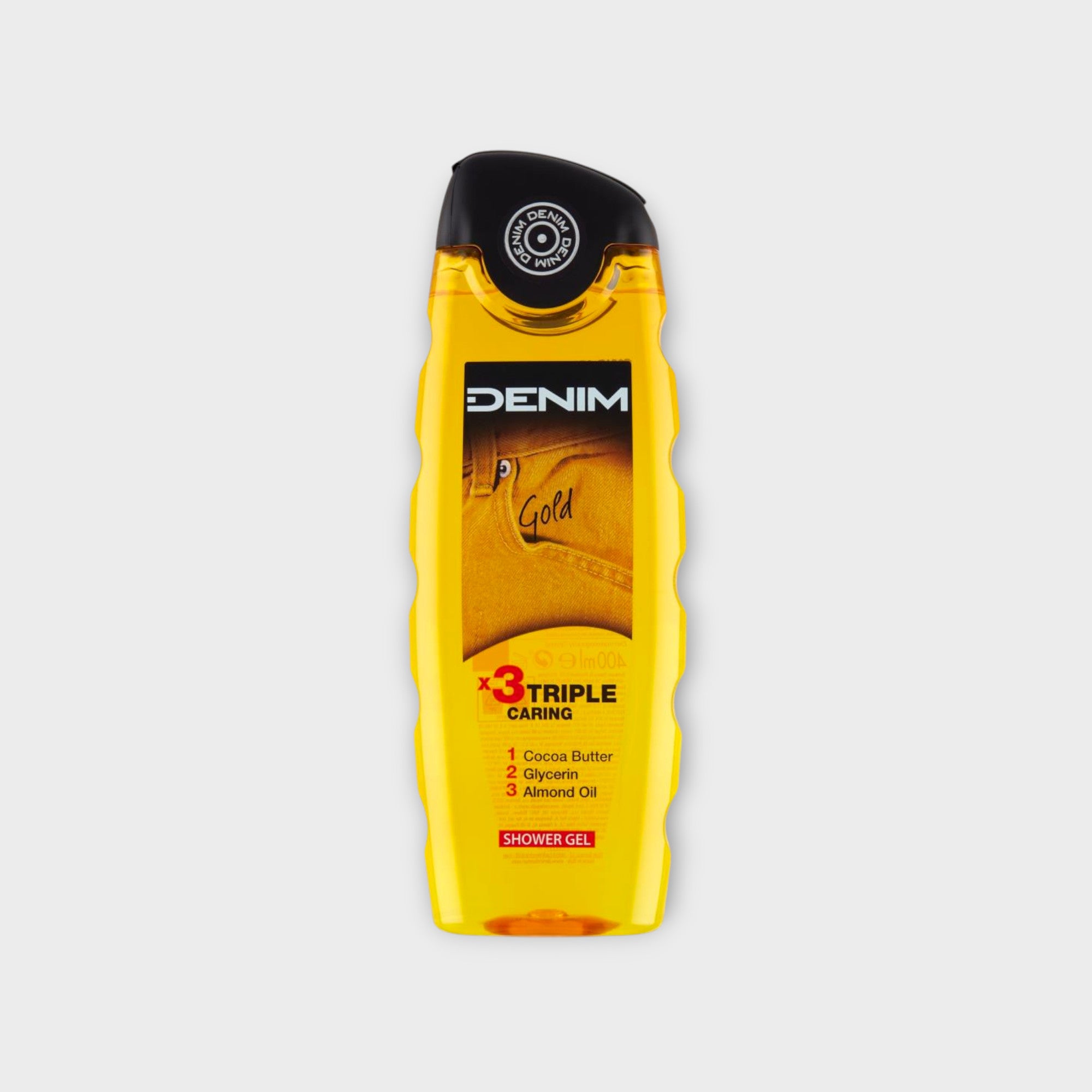 DENIM Shower Gel 400ml Gold - żel pod prysznic dla mężczyzn, złoty zapach
