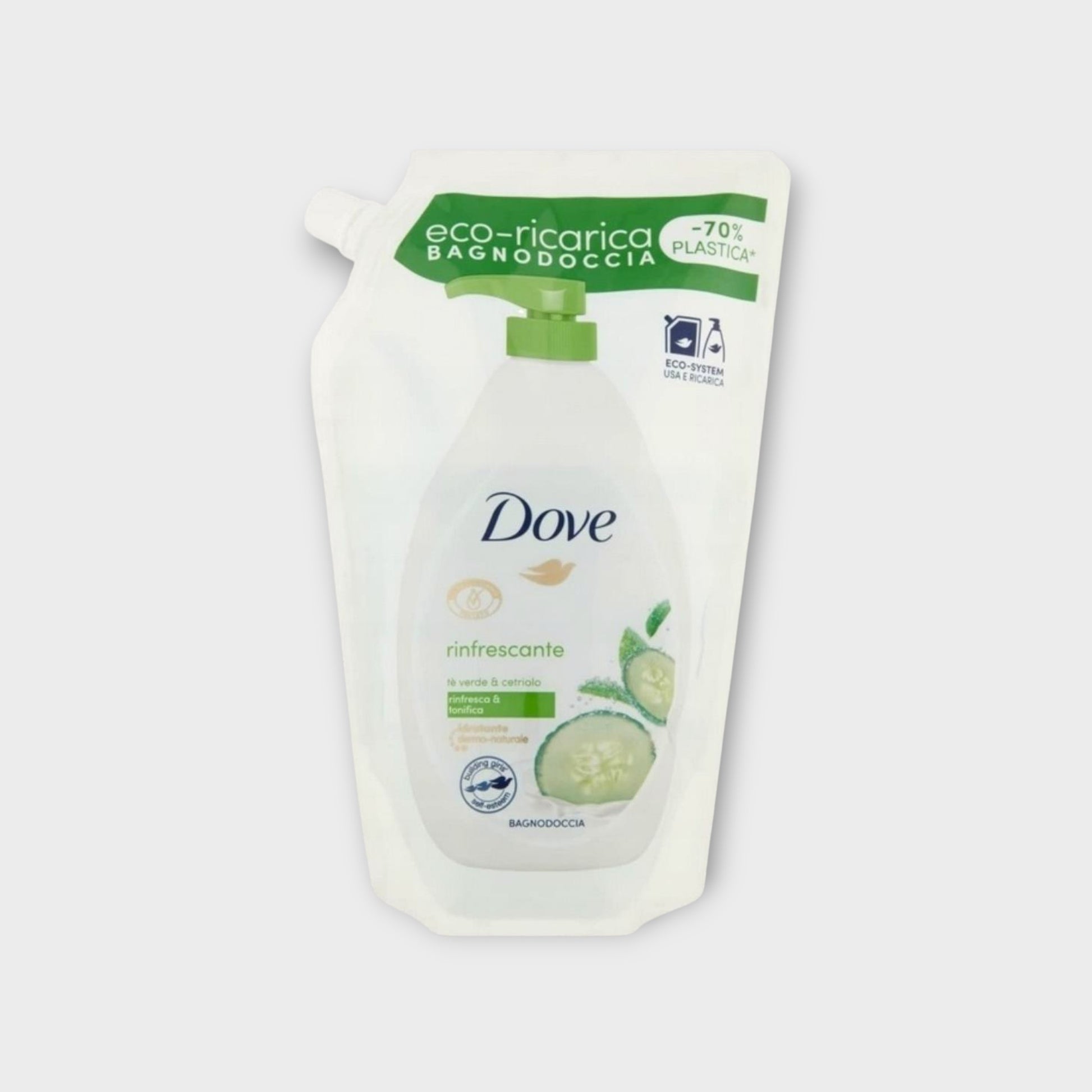 Dove Cucumber Ogórek Zielona Herbata 720 ml - żel pod prysznic, zapas 720 ml