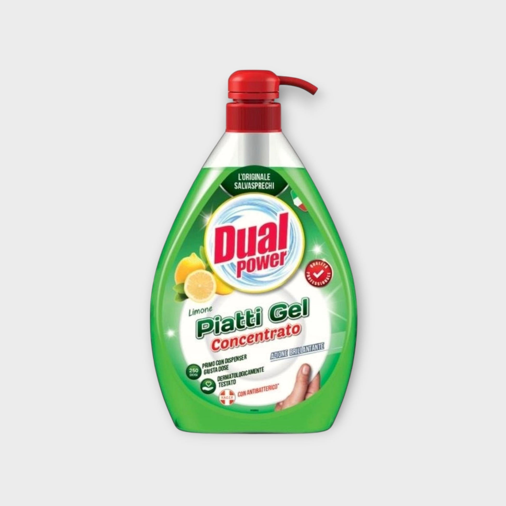 Dual Power Płyn do Mycia Naczyń 1000 ml Cytryna - wydajny płyn do naczyń z pompką