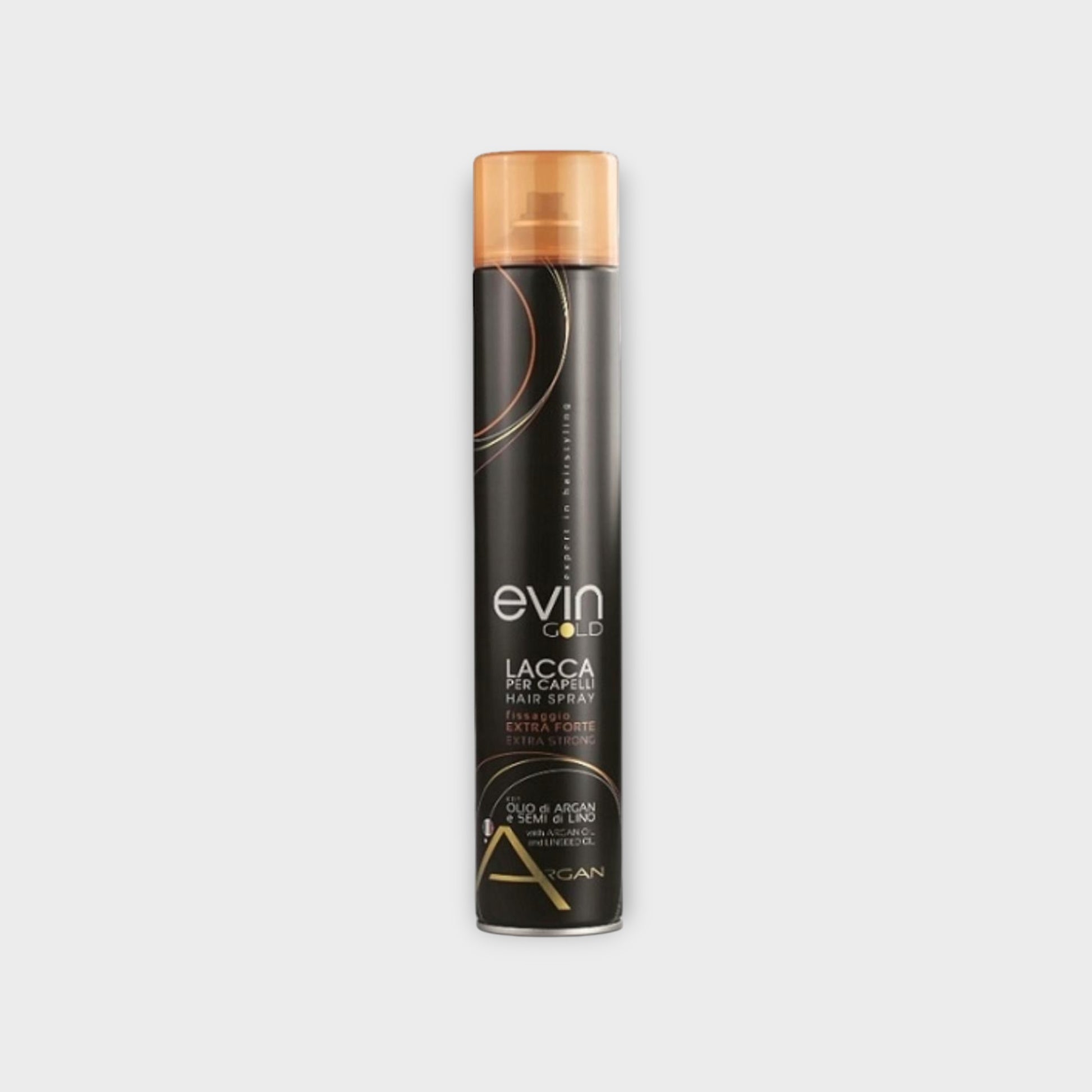 Evin Gold Hairspray 750Ml, Lakier Extra Strong Z Olejem Arganowym
