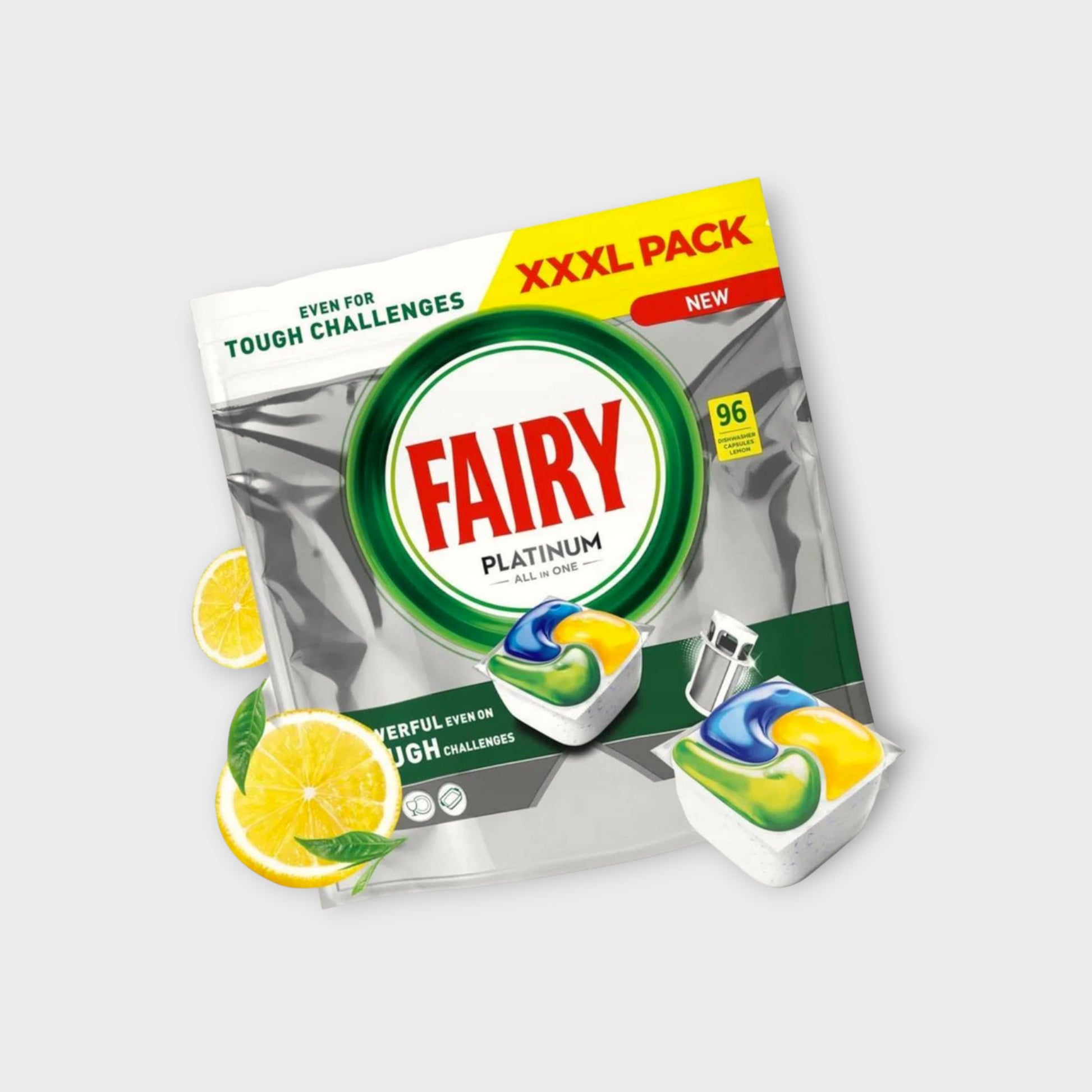 fairy caps platinum lemon, kapsułki do zmywarki o zapachu cytrynowym