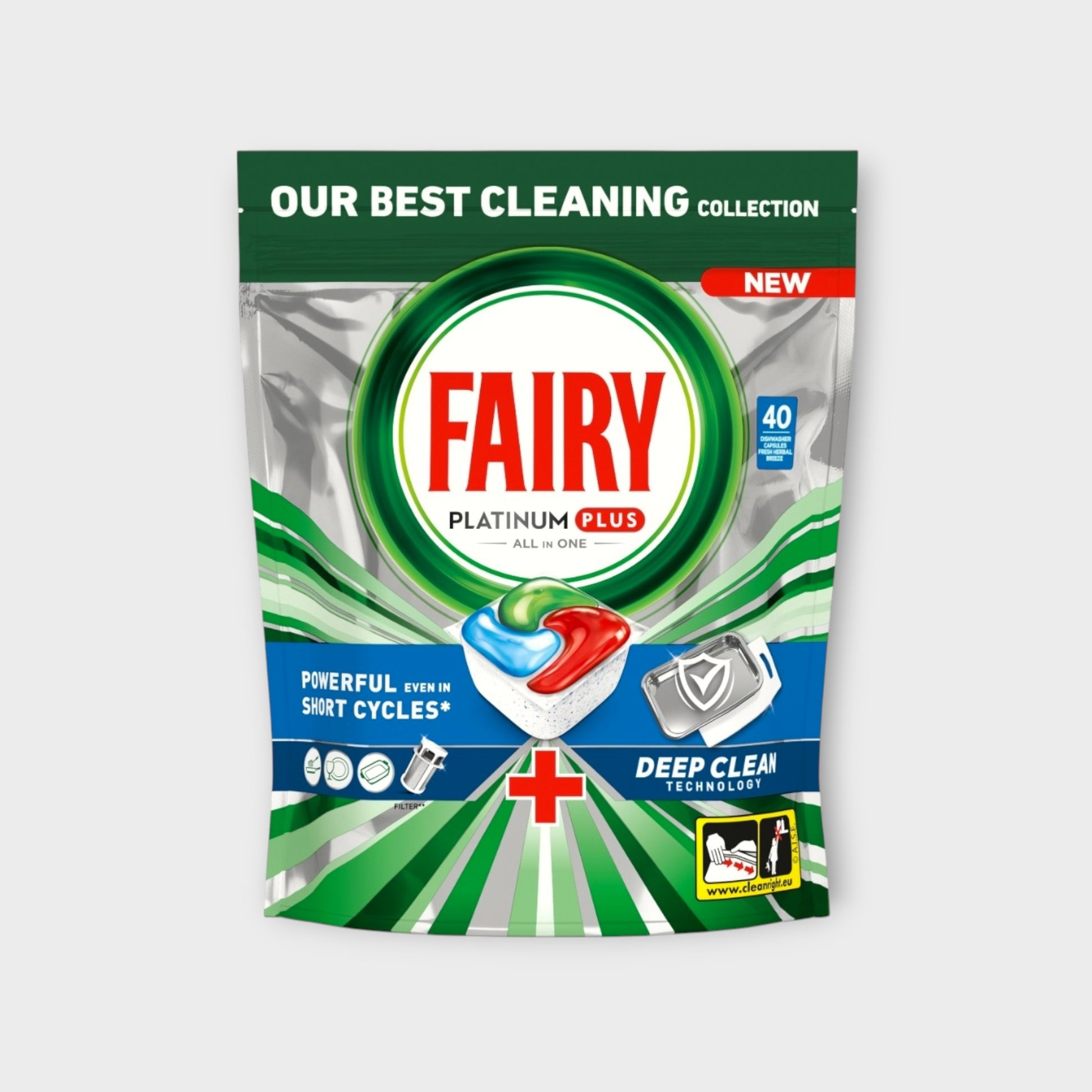 Tabletki do zmywarki Fairy Platinum Plus Ziołowa Bryza 40 sztuk