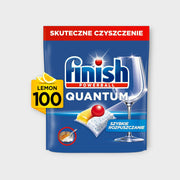 Finish Quantum All in One PODS Lemon 100 Sztuk - Skuteczne Tabletki Do Zmywarki