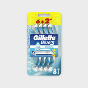 Maszynki Gillette Blue 3 Plus Cool, 6+2 sztuki, do golenia