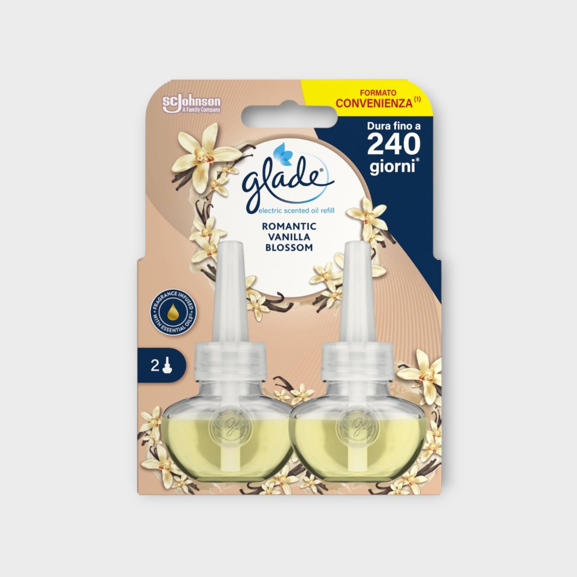 Wkład do elektrycznego odświeżacza powietrza Glade Vanilla 2x20 ml