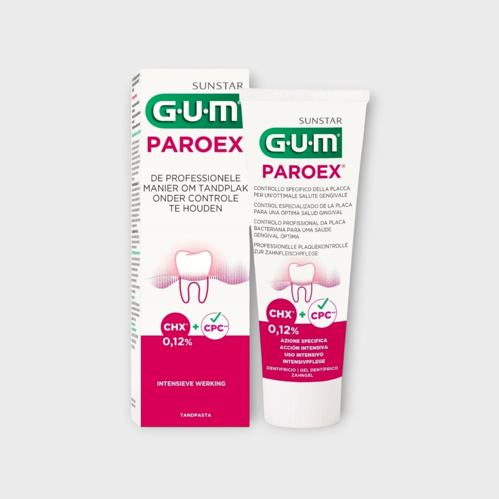 Pasta żelowa GUM Paroex do krótkotrwałej pielęgnacji dziąseł 75 ml