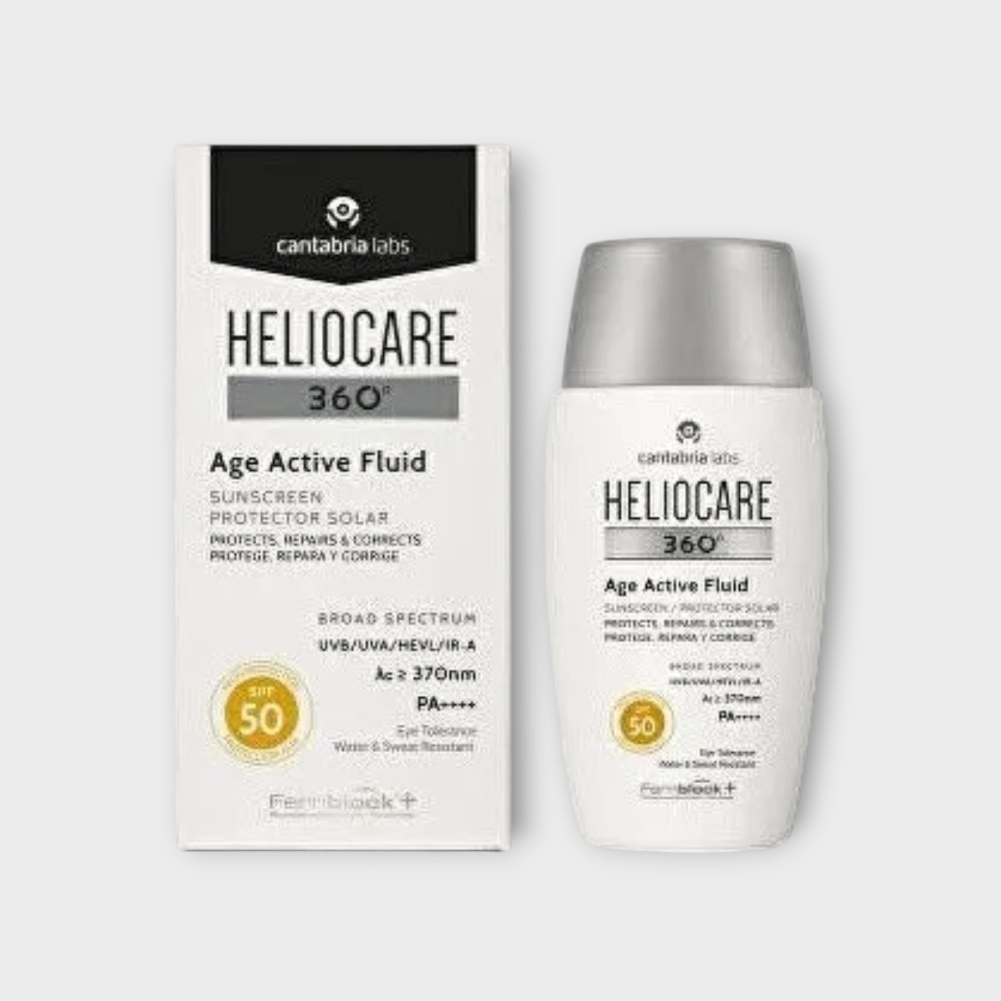 Cantabria Heliocare 360 Ultralekki Beztłuszczowy Fluid Na Co Dzień SPF50 - ultralekki fluid z wysoką ochroną UV