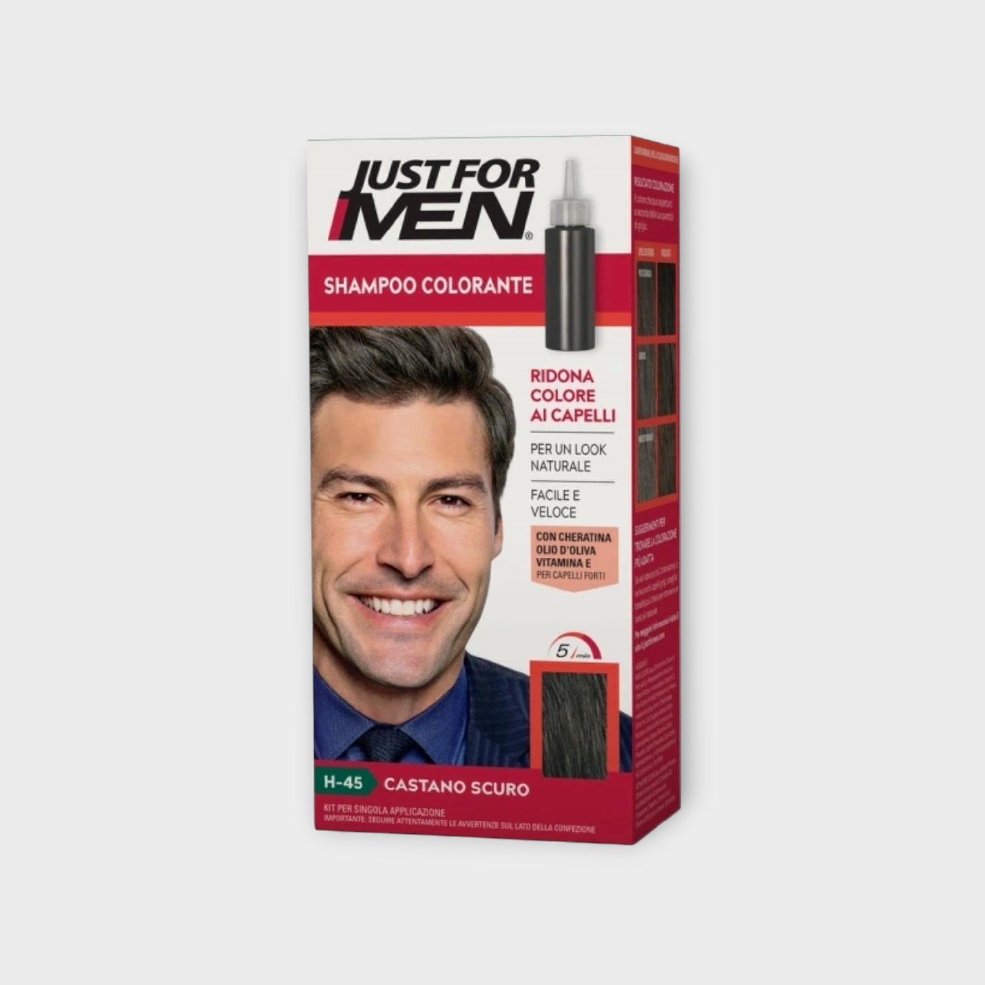 Just for Men H-45 Ciemny Brąz, szampon koloryzujący, odsiwiacz do włosów