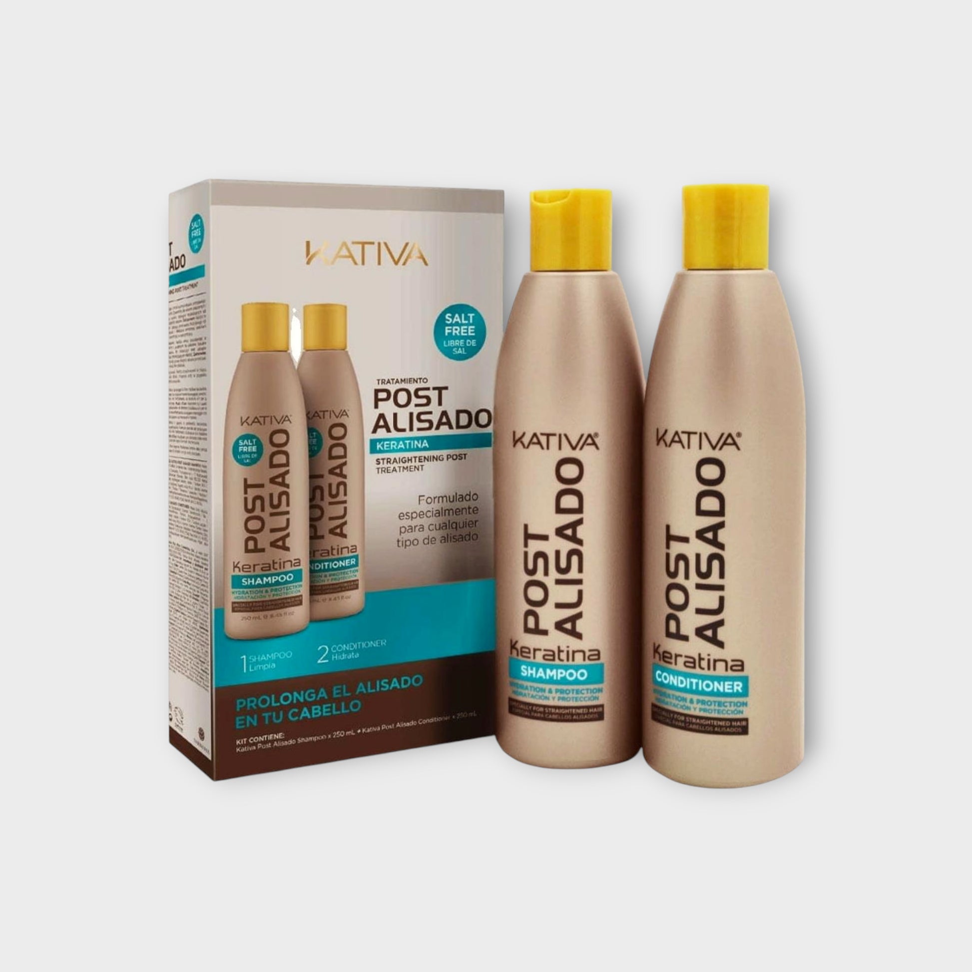  kativa alisado szampon odżywka po keratynowym prostowaniu 500 ml