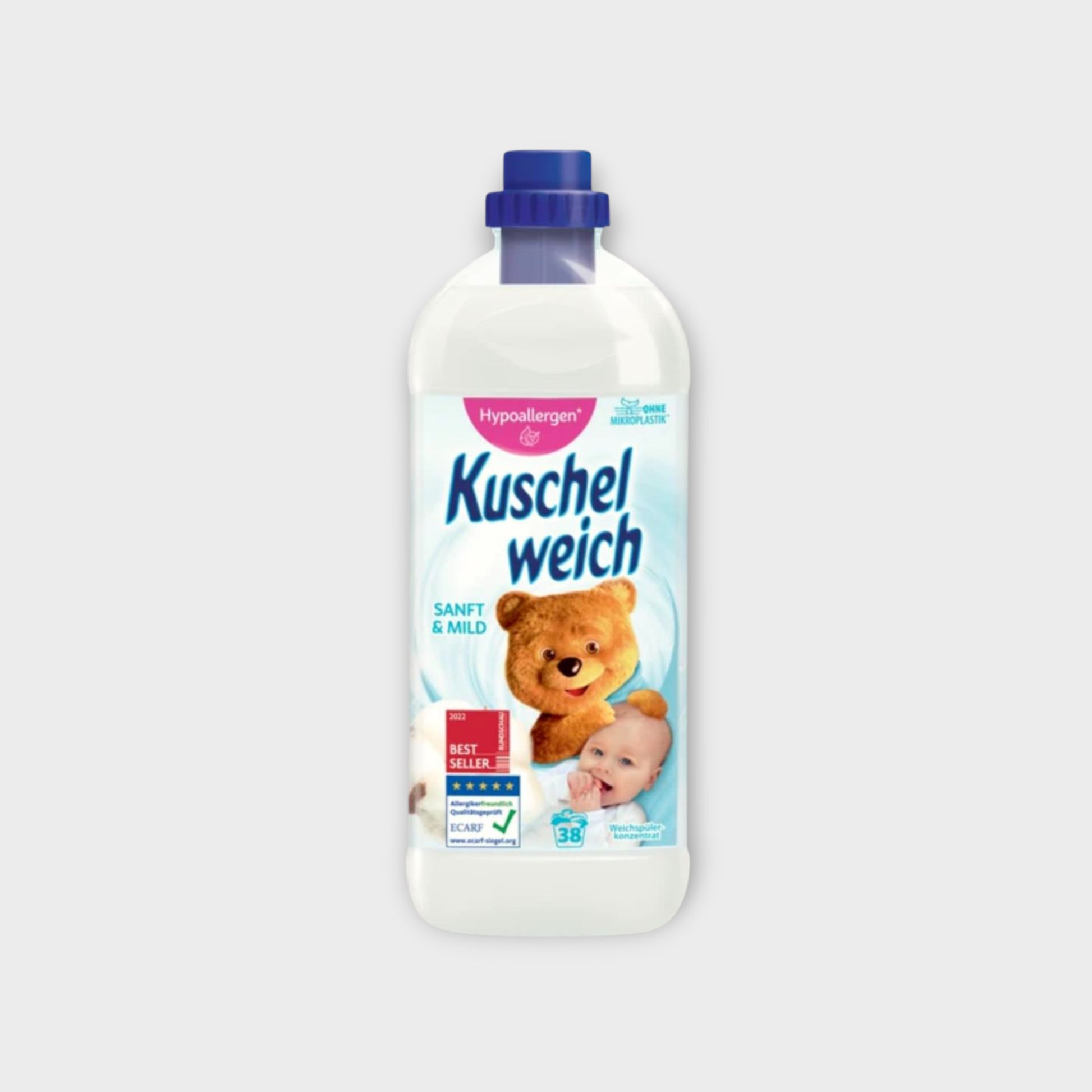 Kuschelweich Sanft & Mild 1L - płyn do tkanin, delikatny i hypoalergiczny