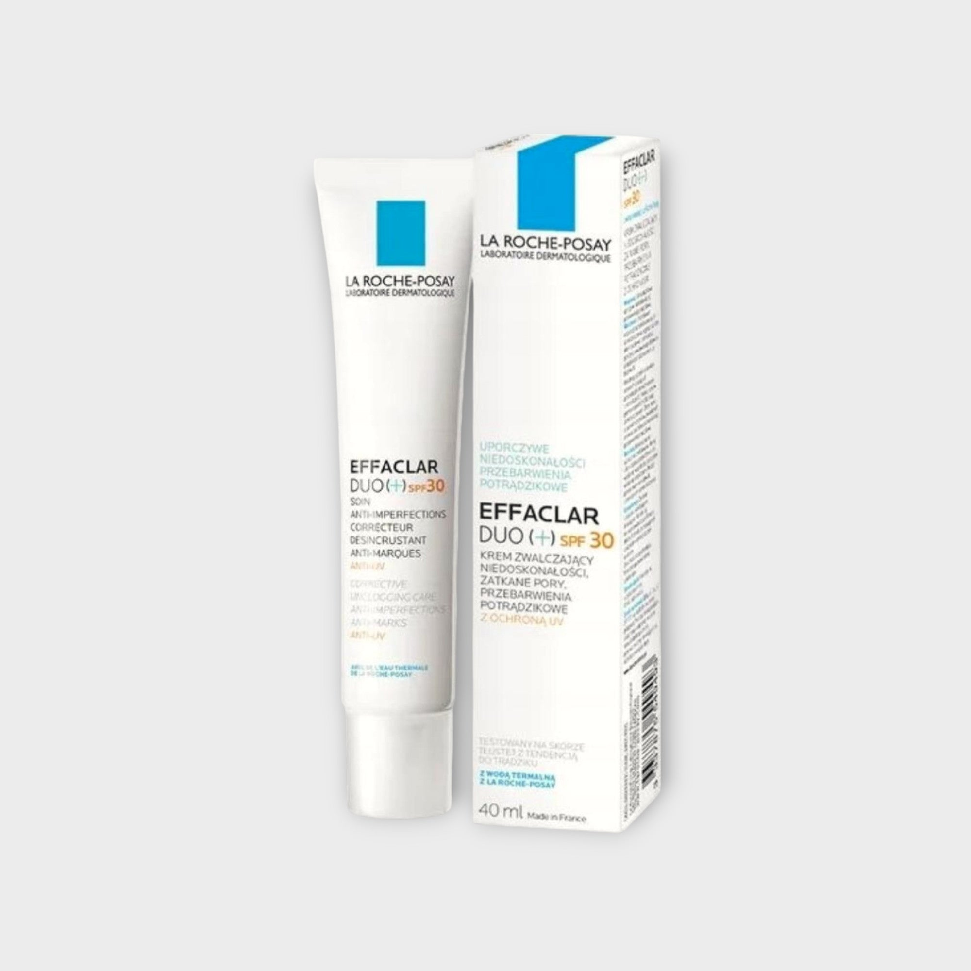 La Roche-Posay Effaclar Duo+ SPF 30 40 ml - krem na trądzik z ochroną przeciwsłoneczną