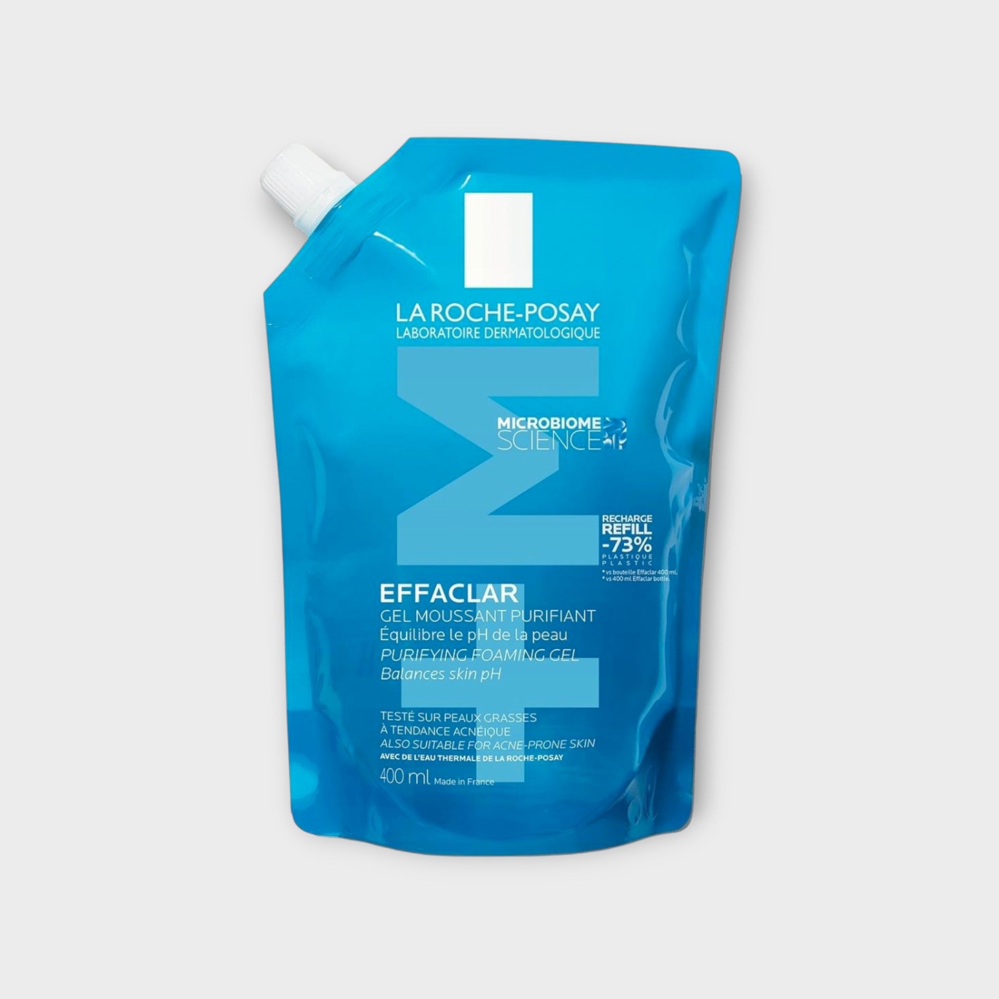 La Roche-Posay Effaclar Purifying Foaming Gel Refill 400 ml - żel oczyszczający do skóry trądzikowej, odświeża i matuje