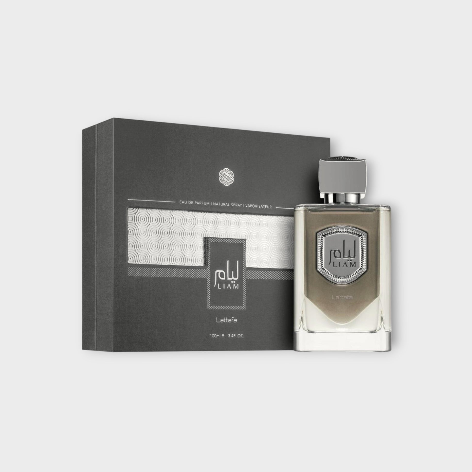 woda perfumowana Lattafa Liam Grey Men 100ml - elegancki zapach dla mężczyzn