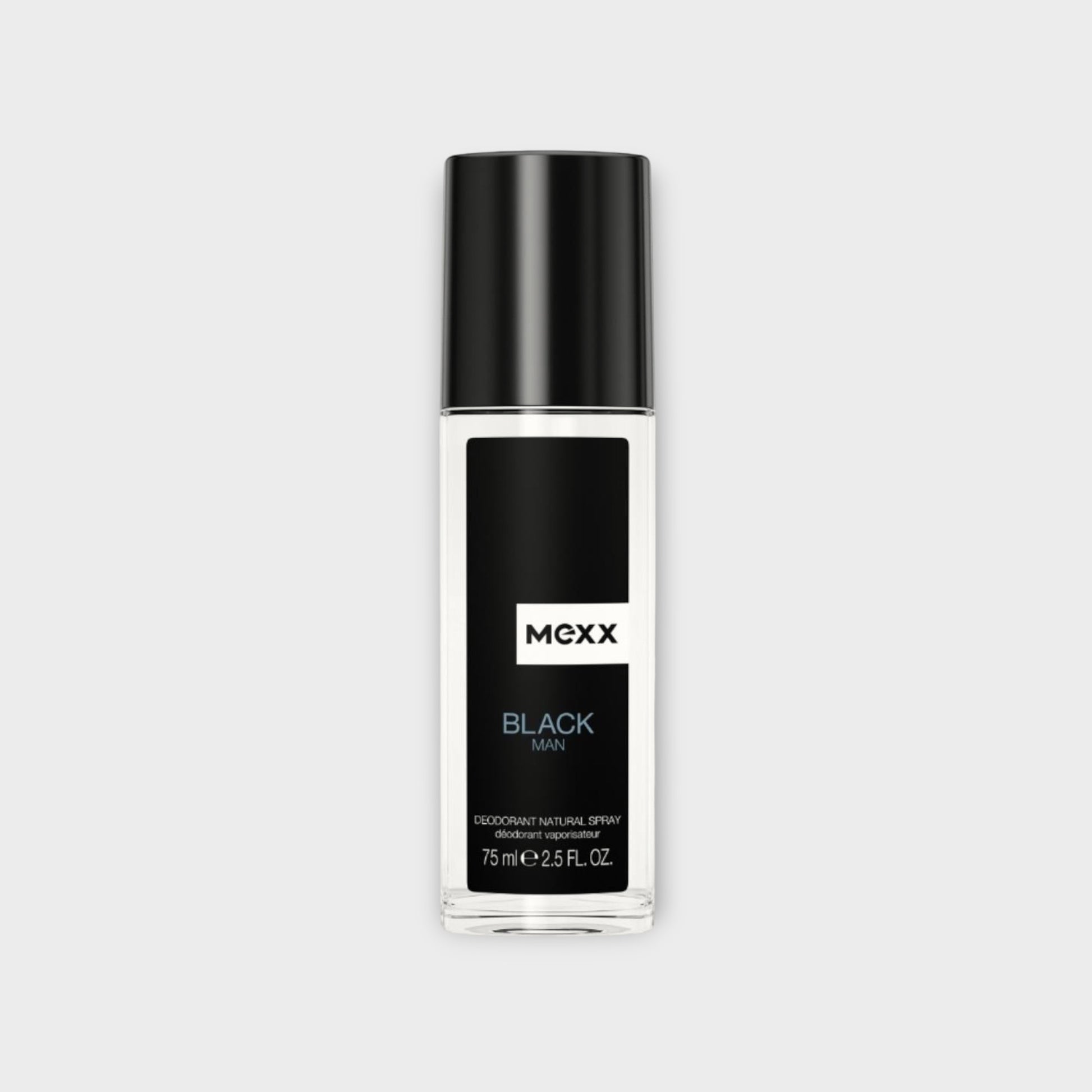Mexx Black Man Dezodorant 75 ml, intensywny perfumowany dezodorant dla mężczyzn