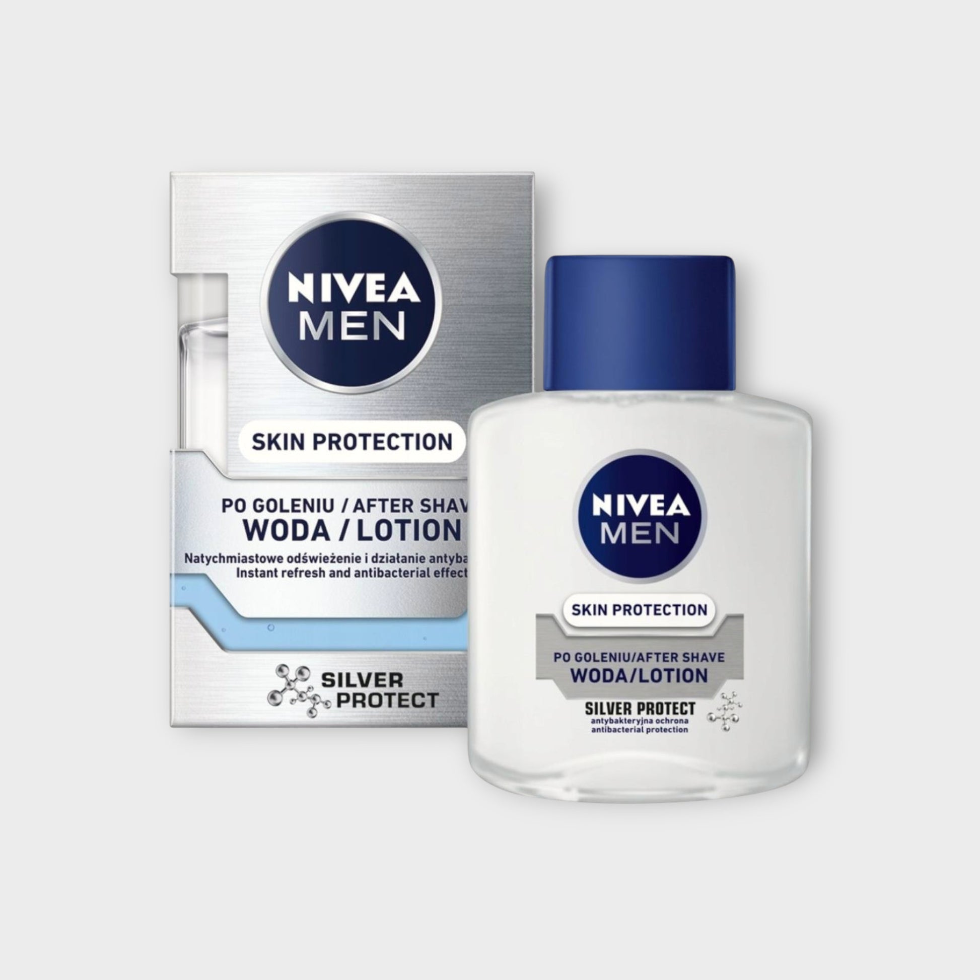 Nivea Men Skin Protection Silver, lotion po goleniu, 100 ml