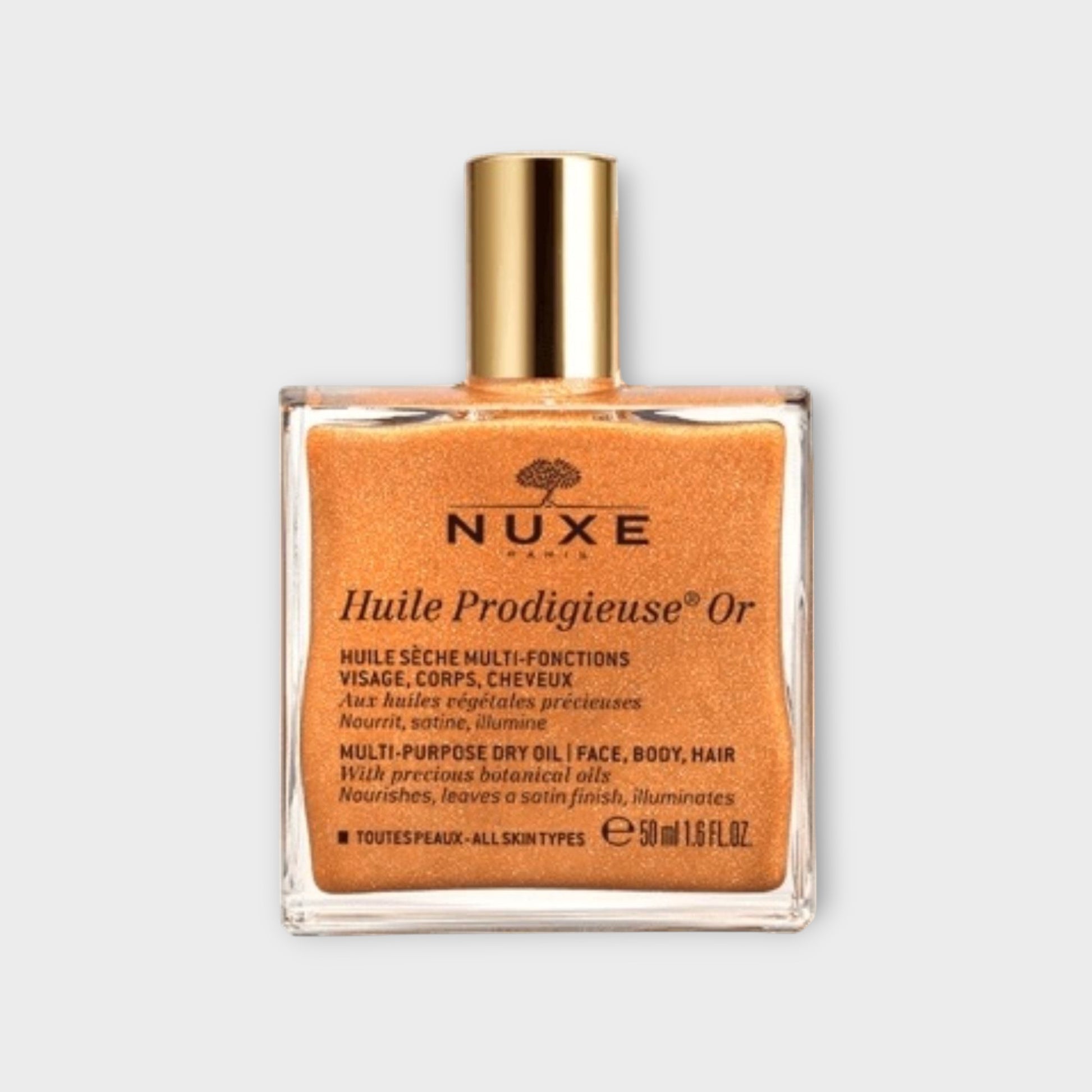 Nuxe Huile Prodigieuse, 100 ml, suchy olejek ze złotymi drobinkami do ciała