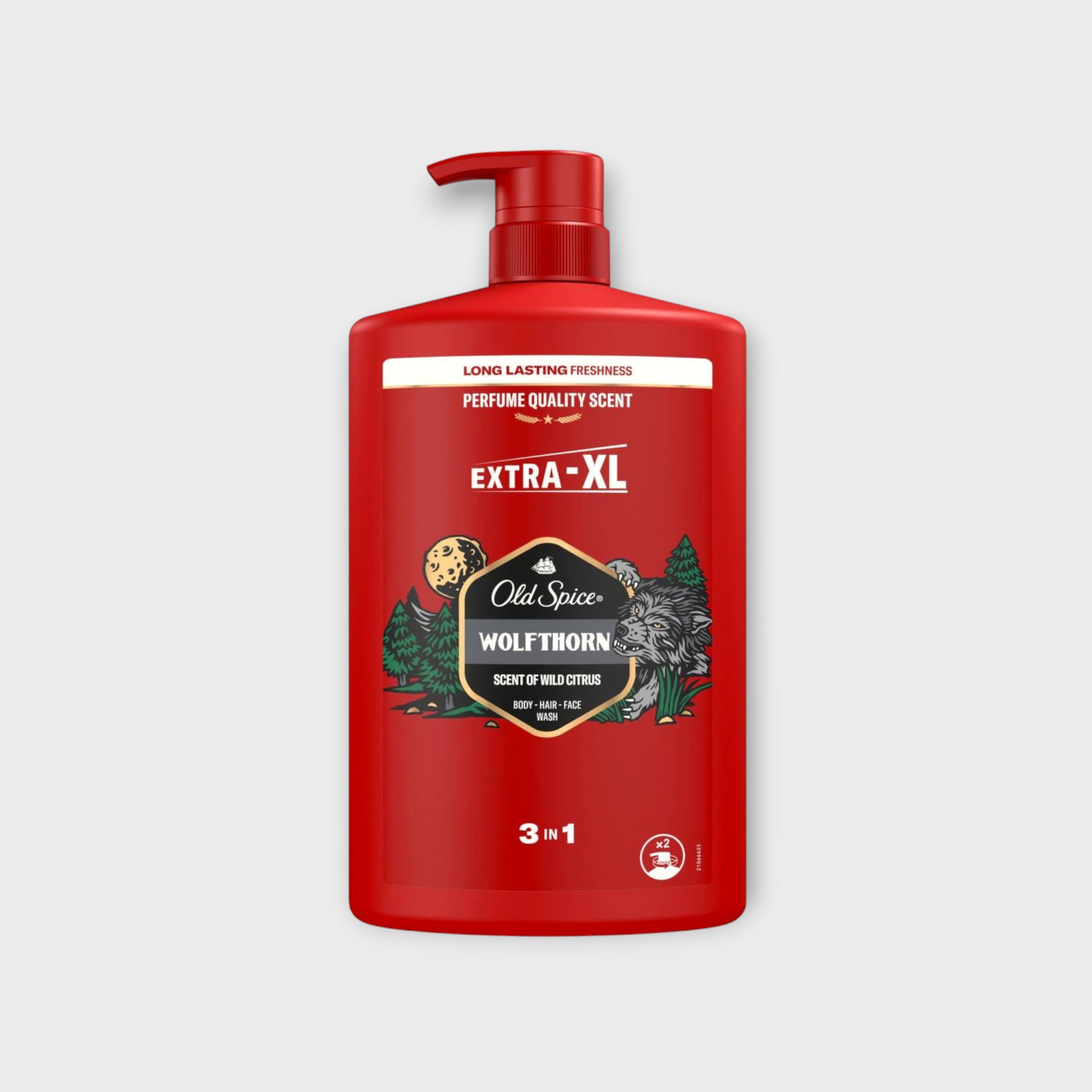 Old Spice Shower Gel, Shampoo 3in1, Wolfthorn 1000ml