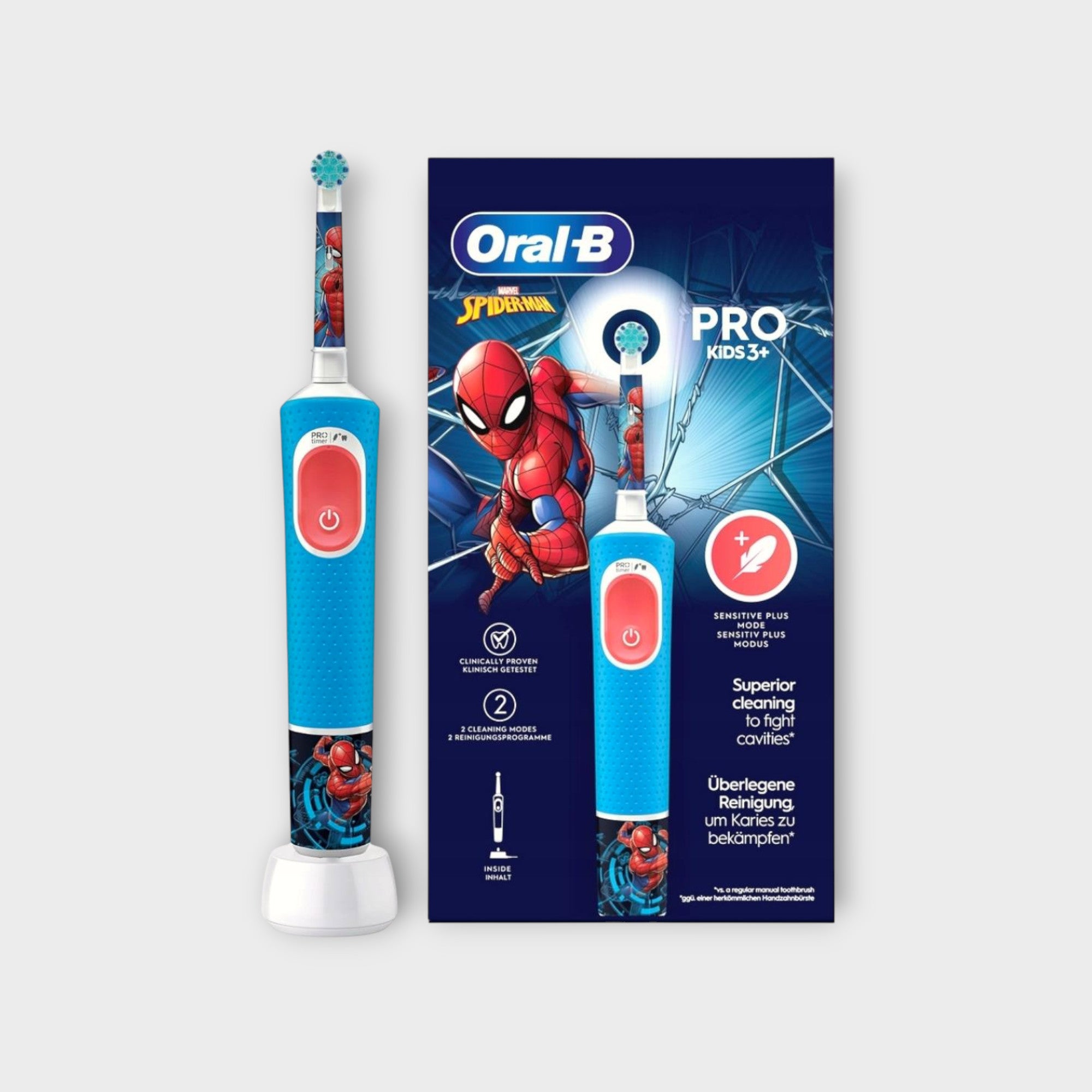 elektryczna szczoteczka Oral-B dla dzieci, z wizerunkiem Spidermana, 103 model