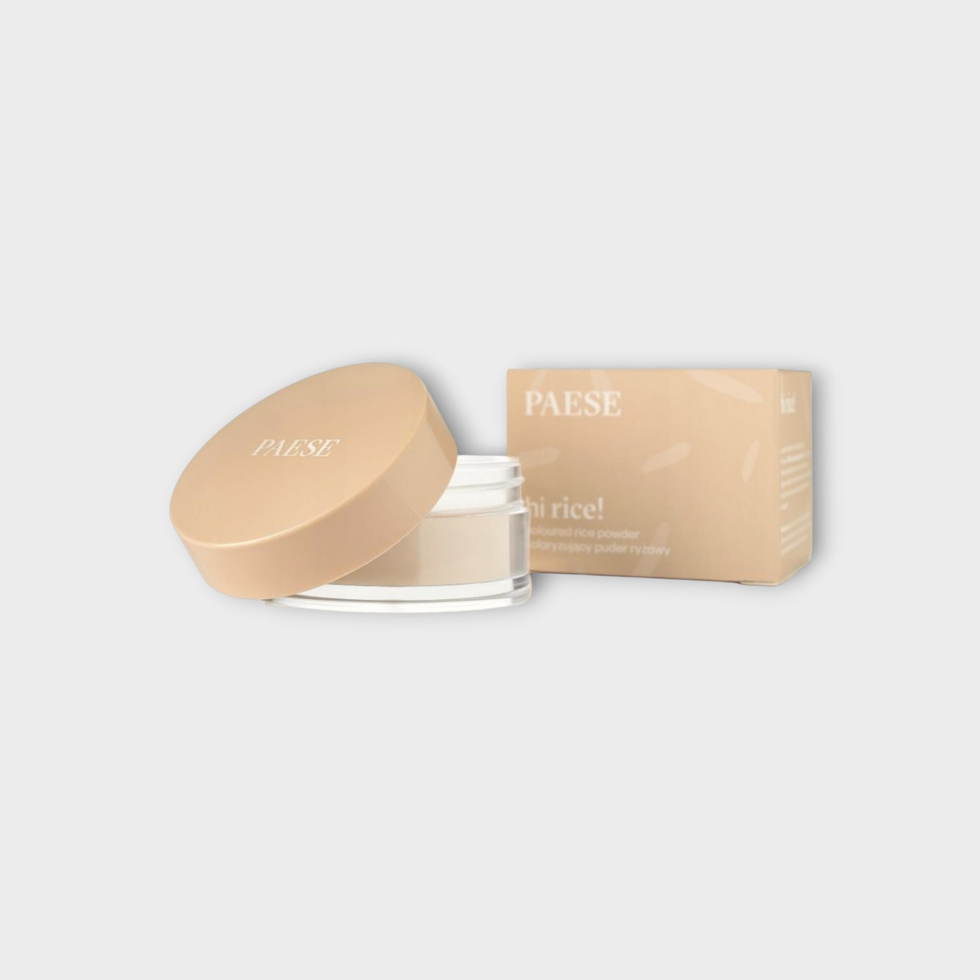 Paese Puder Koloryzujący Sypki Ryżowy 10g - lekki beżowy odcień dla naturalnego wykończenia