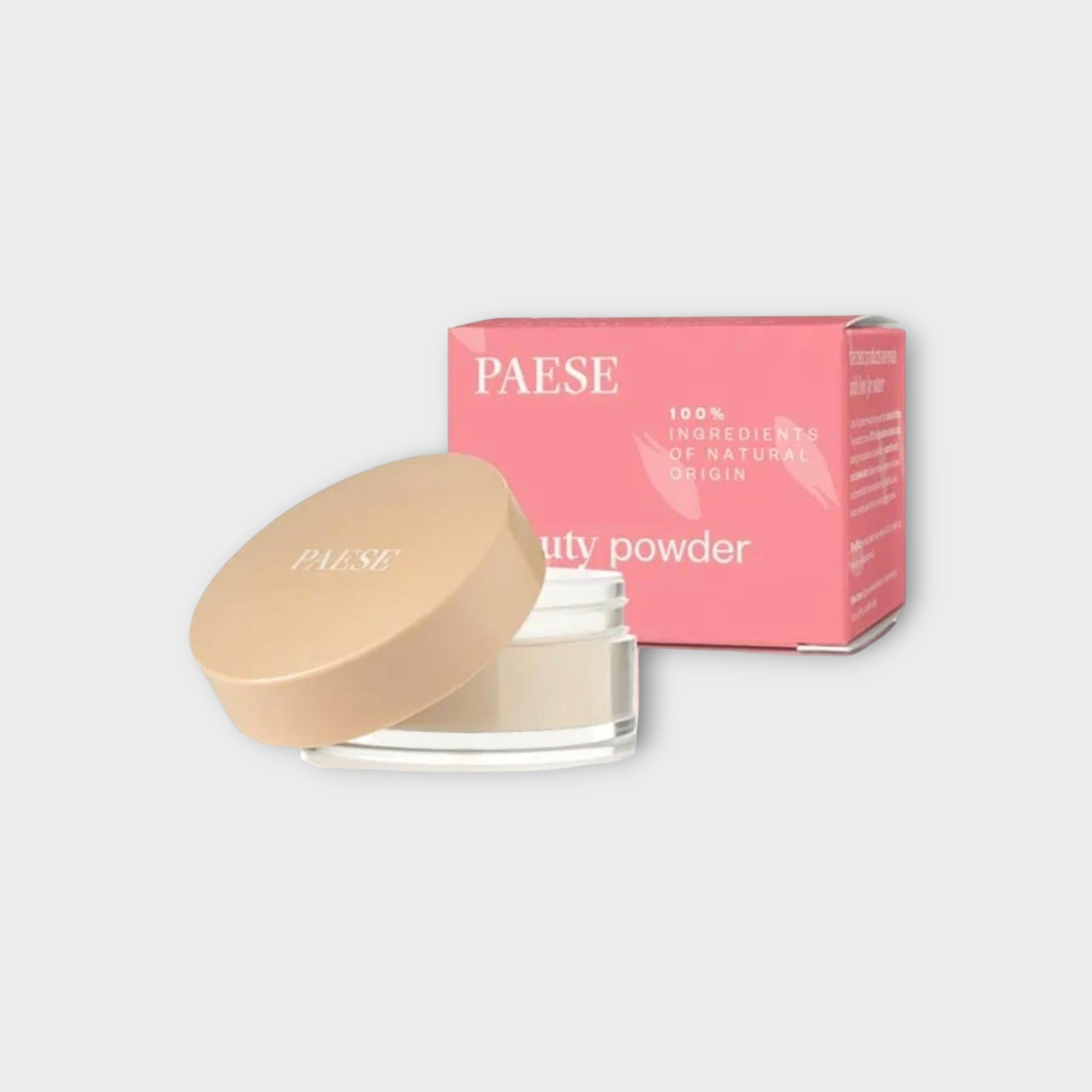 Puder sypki PAESE jęczmienny 10g, matowe wykończenie i lekka formuła