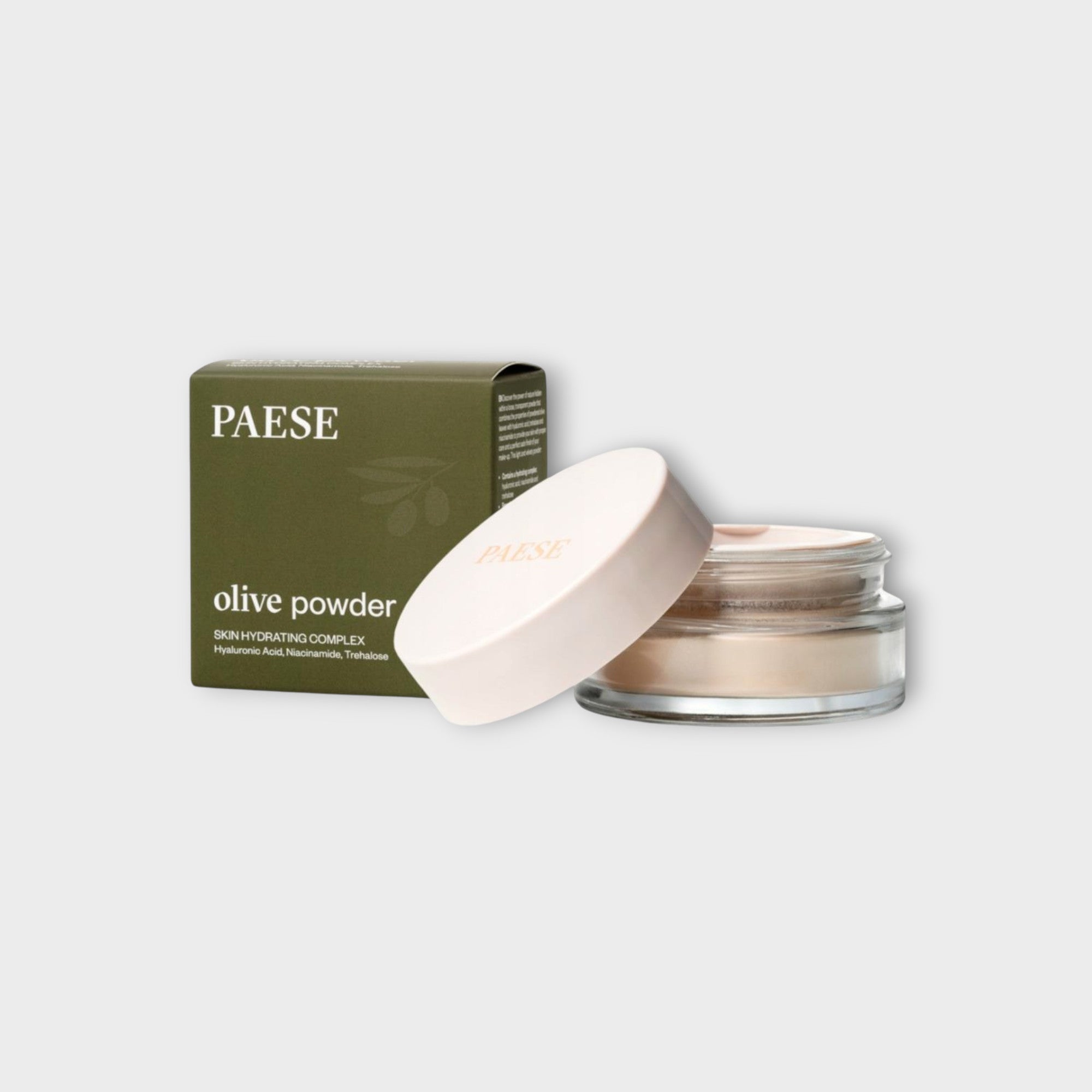 Paese Olive Powder 6g - puder sypki oliwkowy, transparentny do twarzy