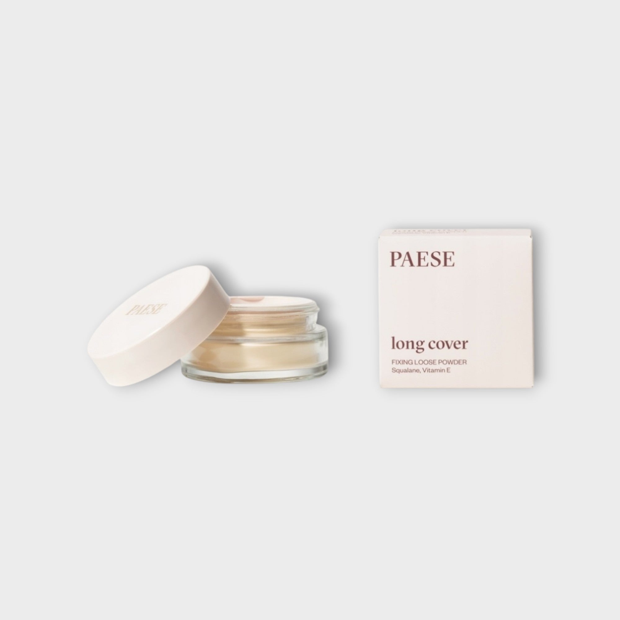Paese Long Cover Puder Sypki Utrwalający Light Beige puder matujący