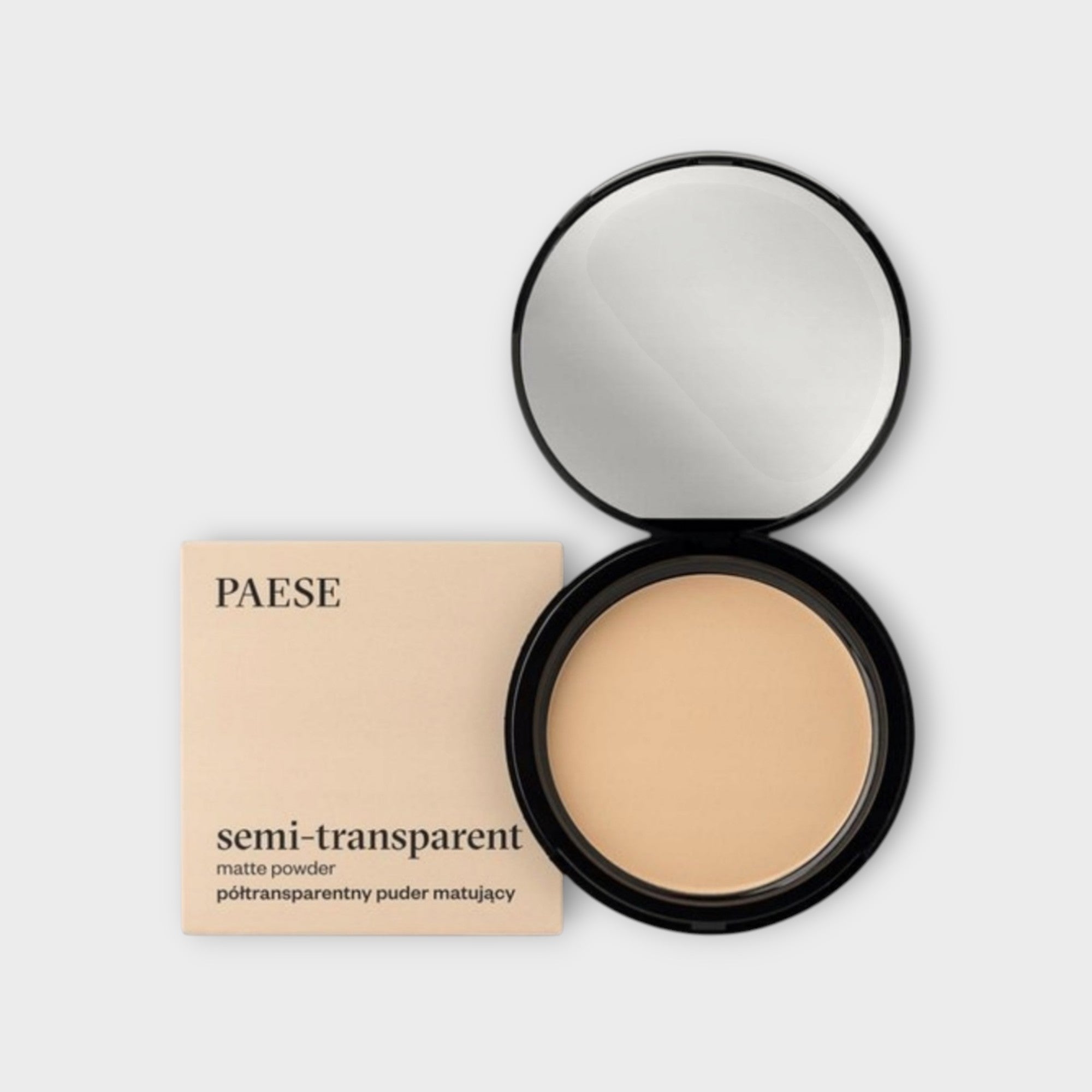 Paese półtransparentny puder matujący i utrwalający prasowany 9 g
