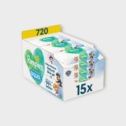 chusteczki nawilżane Pampers, pielęgnacja skóry dziecka, chusteczki 720 sztuk