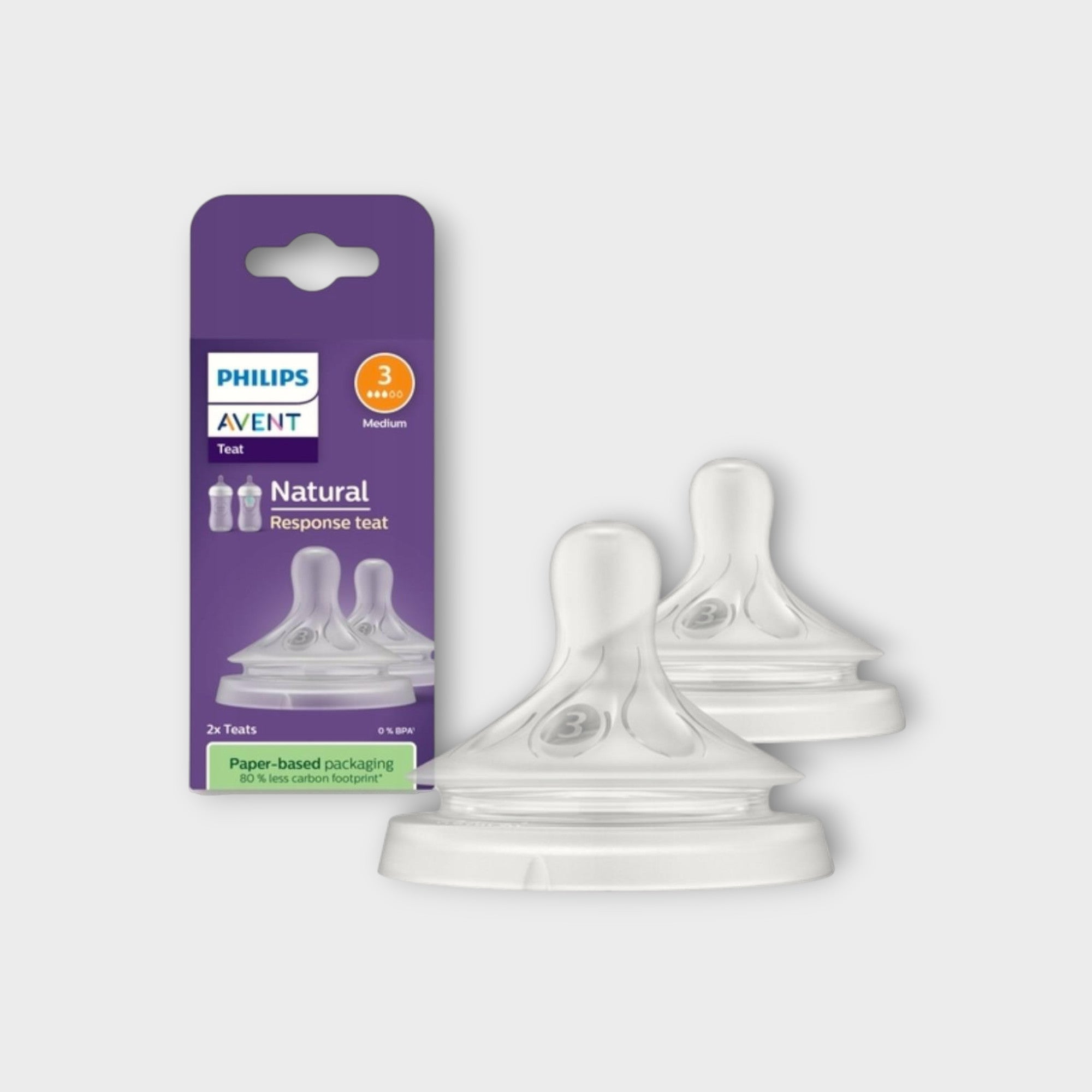 Philips Avent Natural Response Nipple 1M+ - smoczek, 2 sztuki